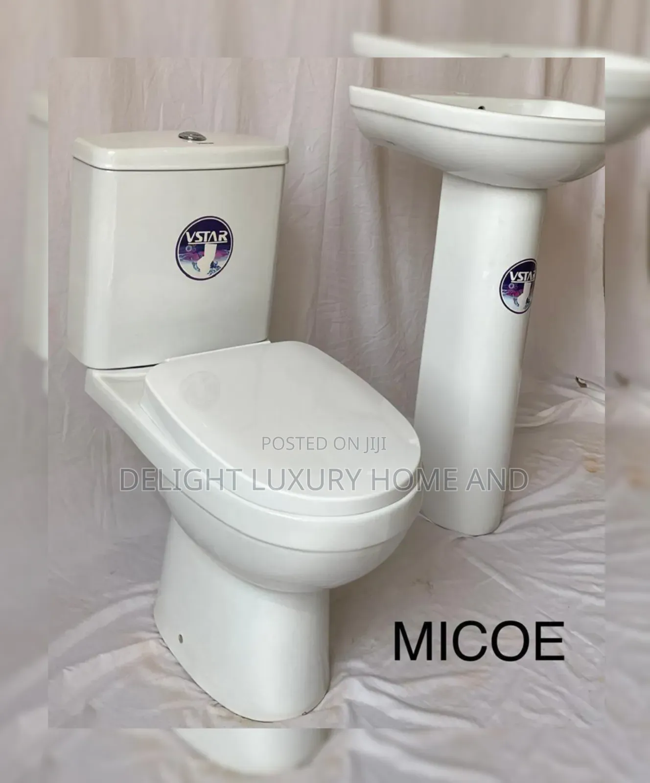 Min Set Wc Vstar Wc With Basin and Pedestal