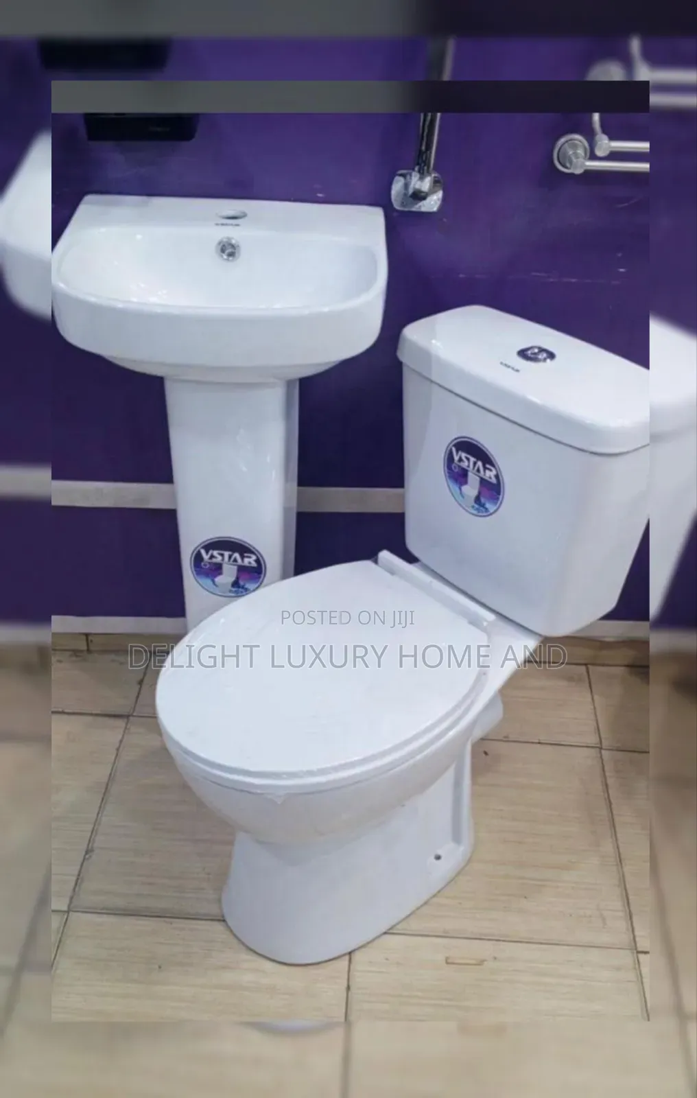 Min Set Vstar Wc With Basin and Pedestal