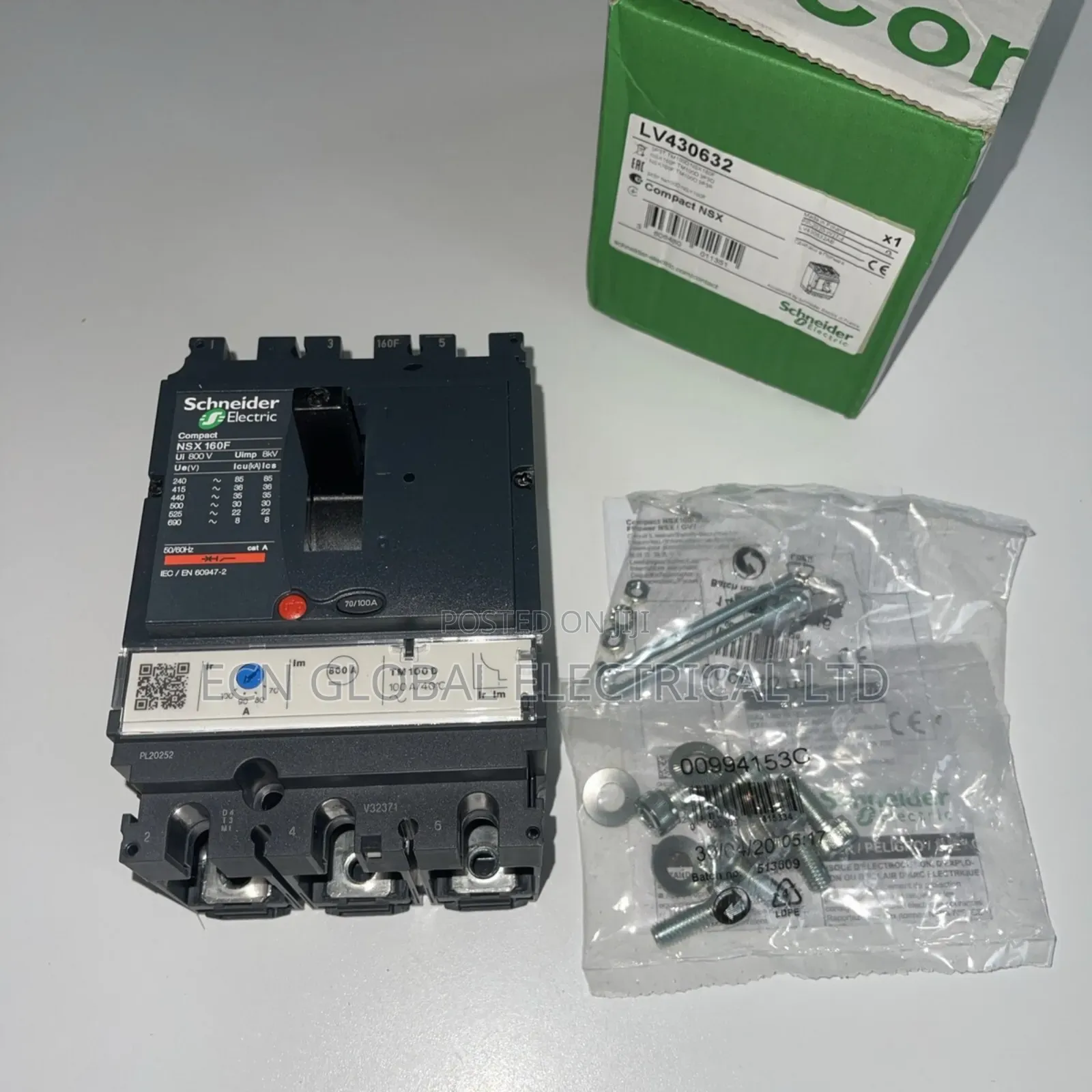 Schneider Electric Nsx160f 3p McCb – 160a Circuit Breaker