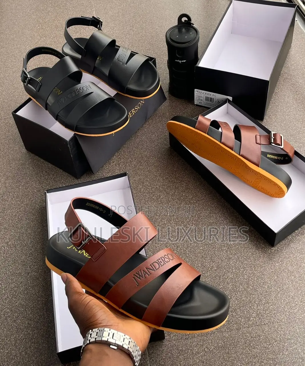 Original Jwanderson Leather Men’S Sandals