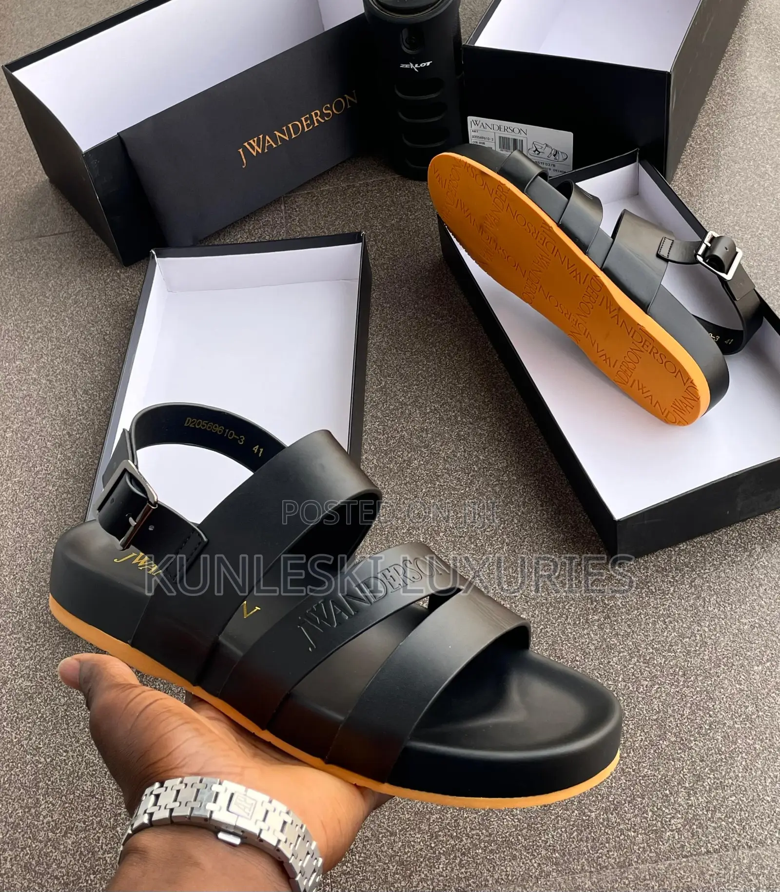 Original Jwanderson Leather Men’S Sandals