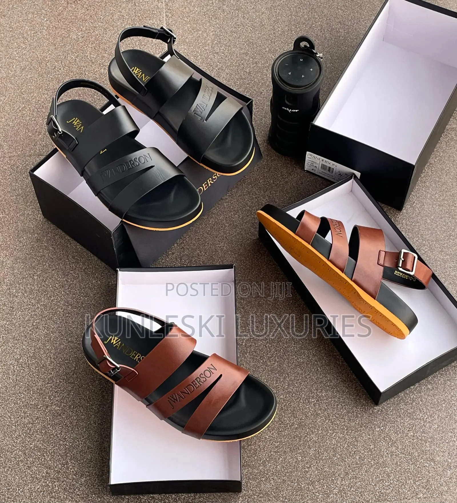 Original Jwanderson Leather Men’S Sandals