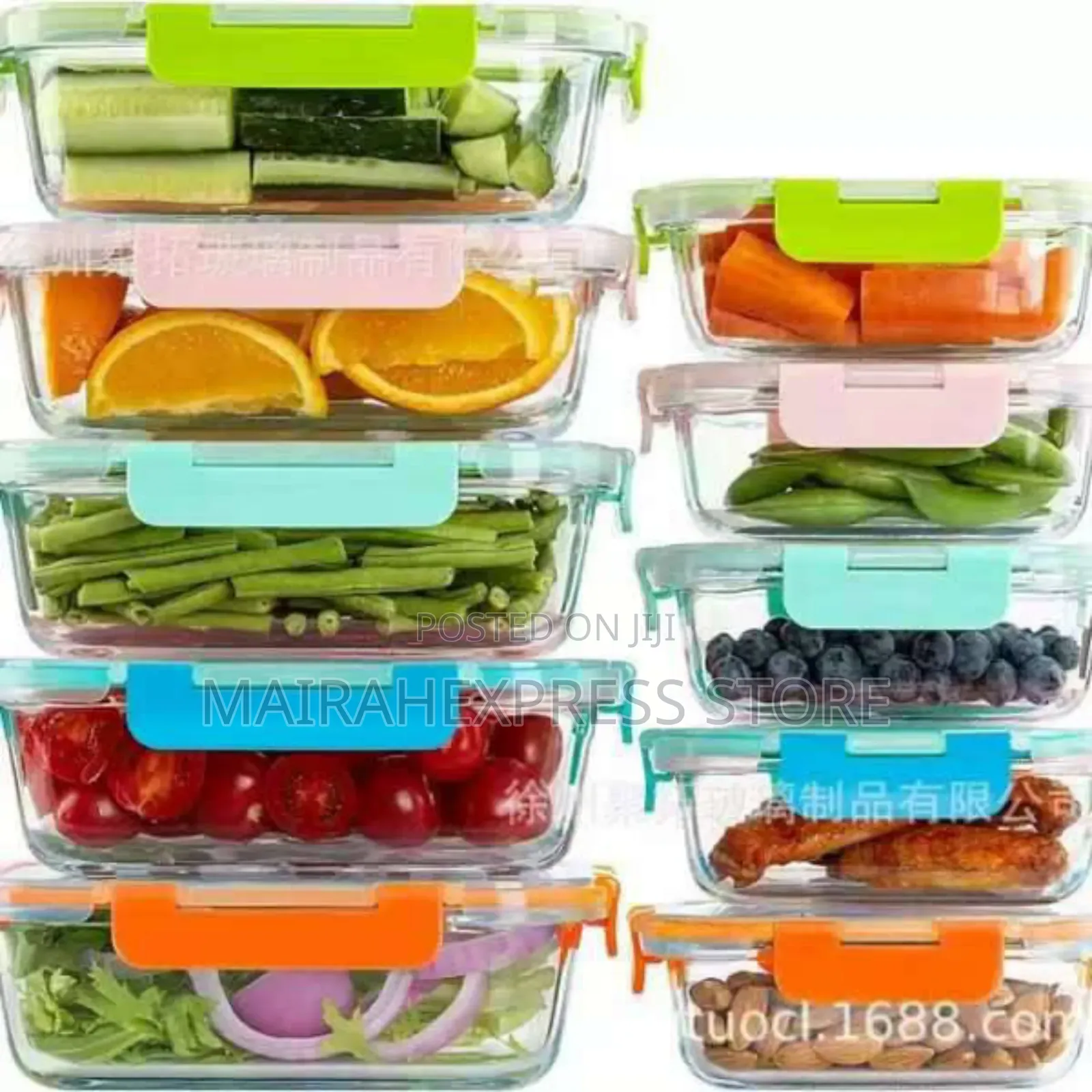 10pcs Glass Meal Prep Bowl T2mm7