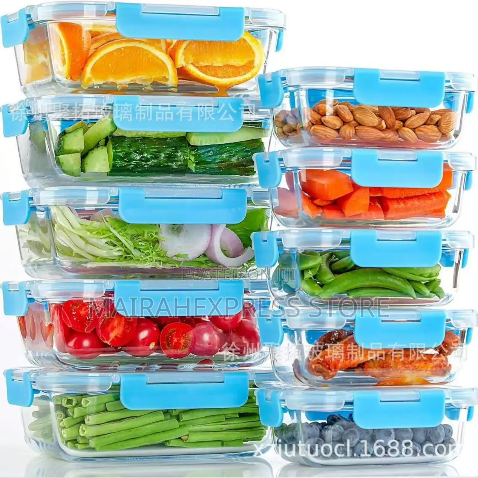 10pcs Glass Meal Prep Bowl T2mm7