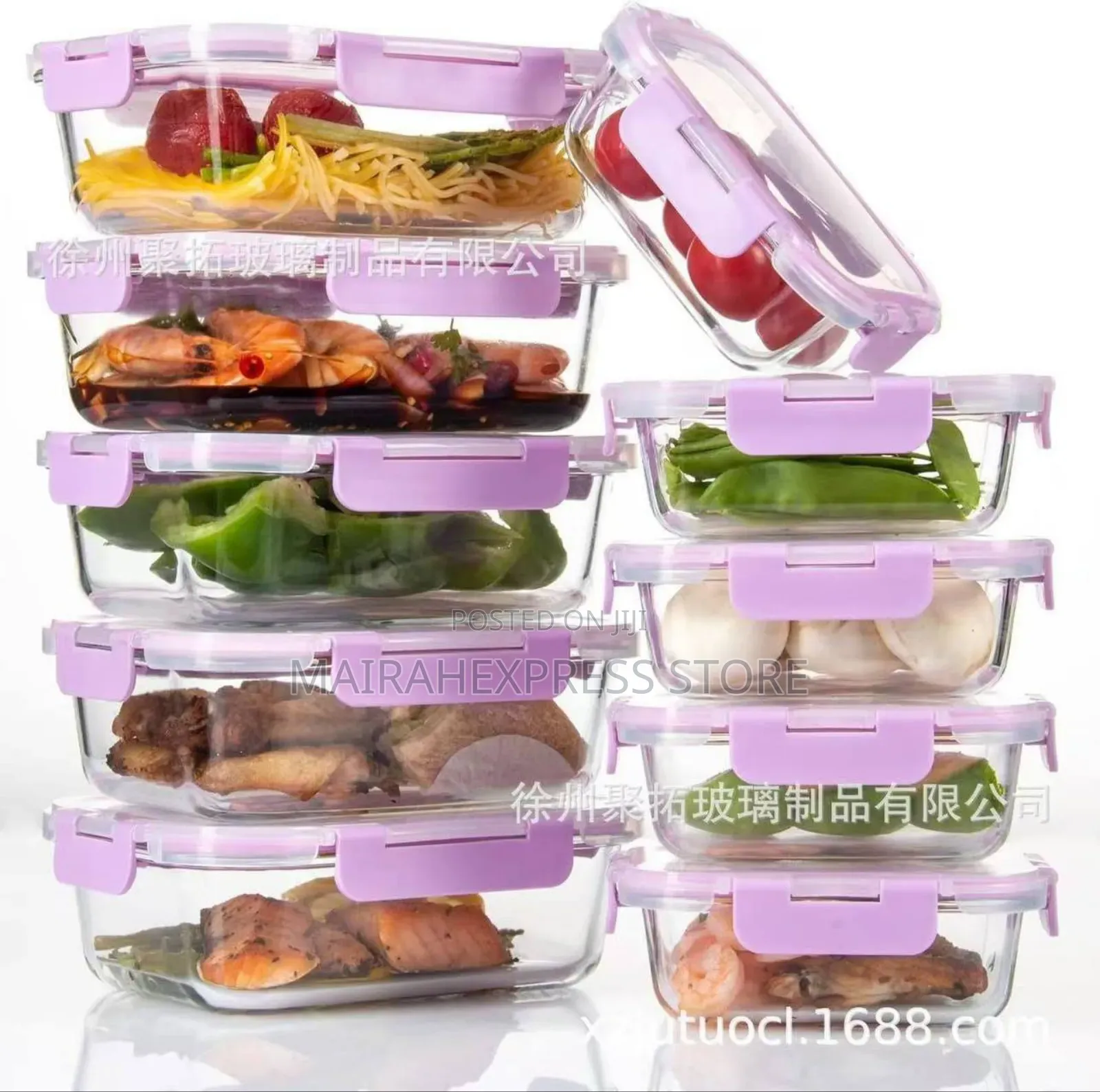 10pcs Glass Meal Prep Bowl T2mm7