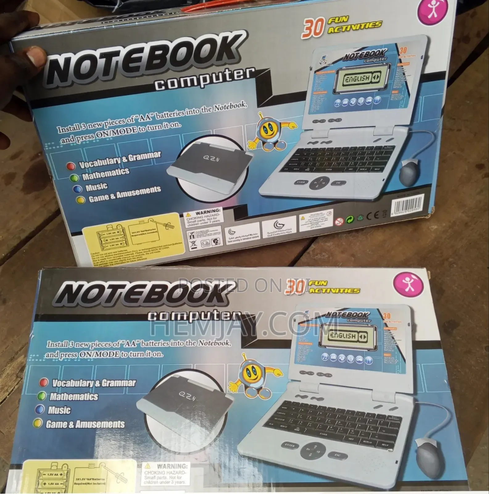 Rechargeable Kids Computer Notebook "Educative and Fun"