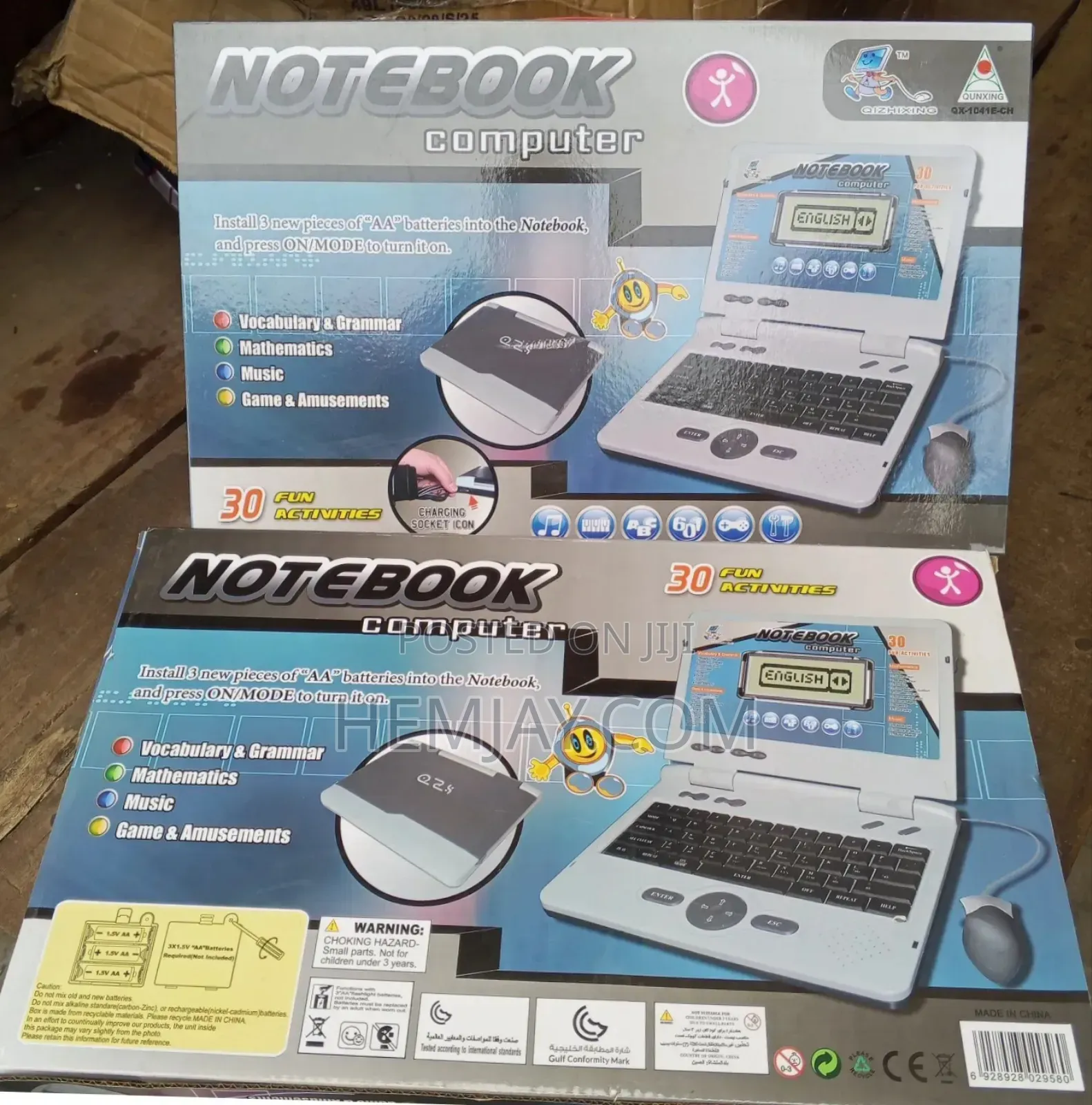 Rechargeable Kids Computer Notebook "Educative and Fun"