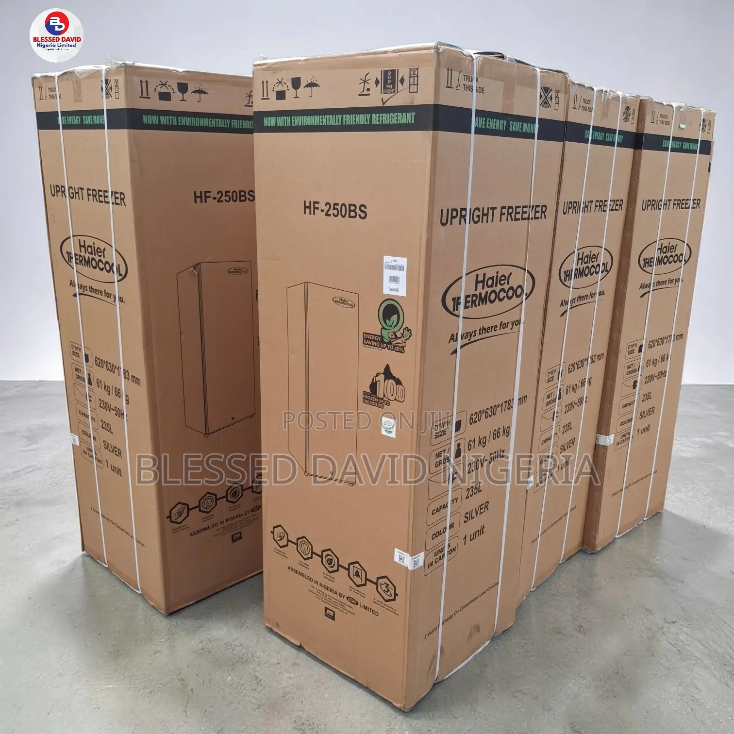 Haier Thermocool 235l Upright Freezer Hf-250bs