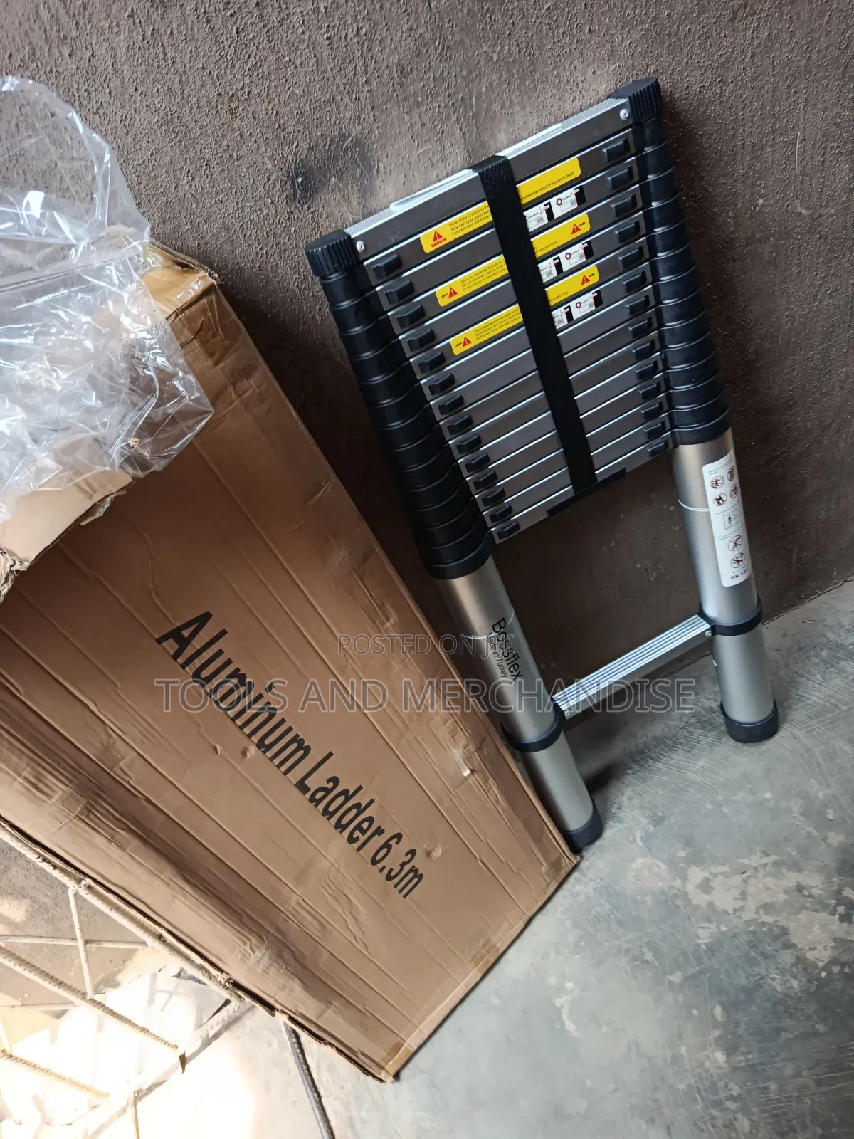 Aluminium Telescopic Ladder ( 6.3mtr)