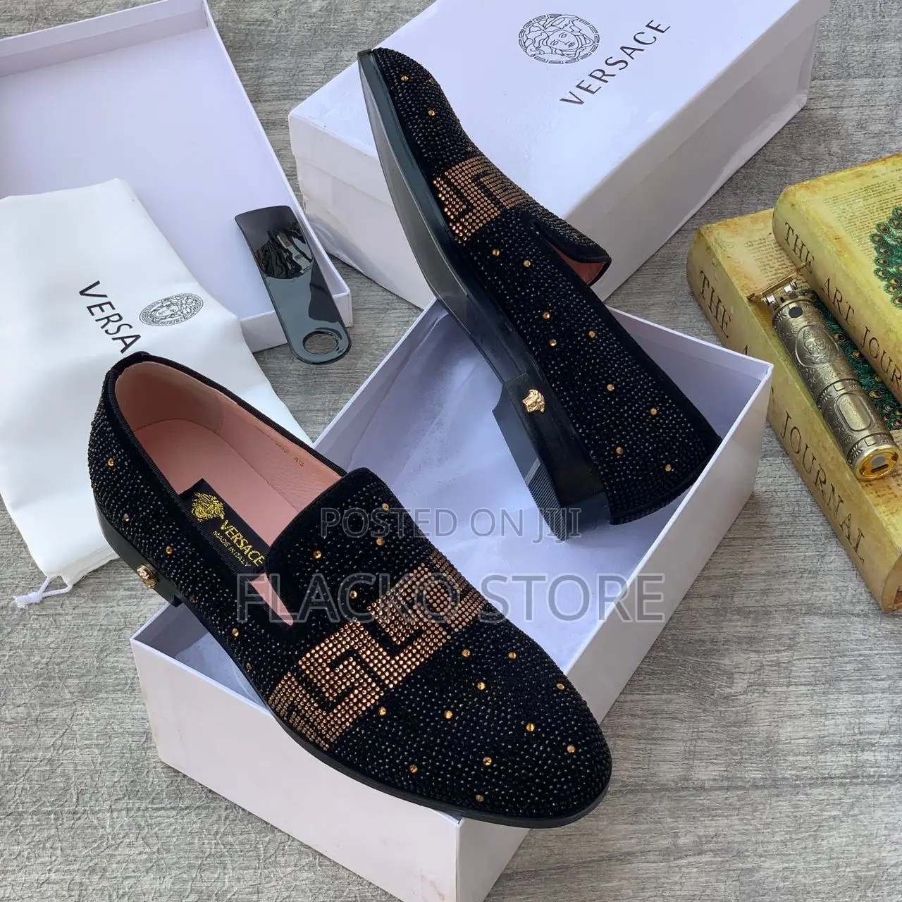 Original Versace Loafers Shoes
