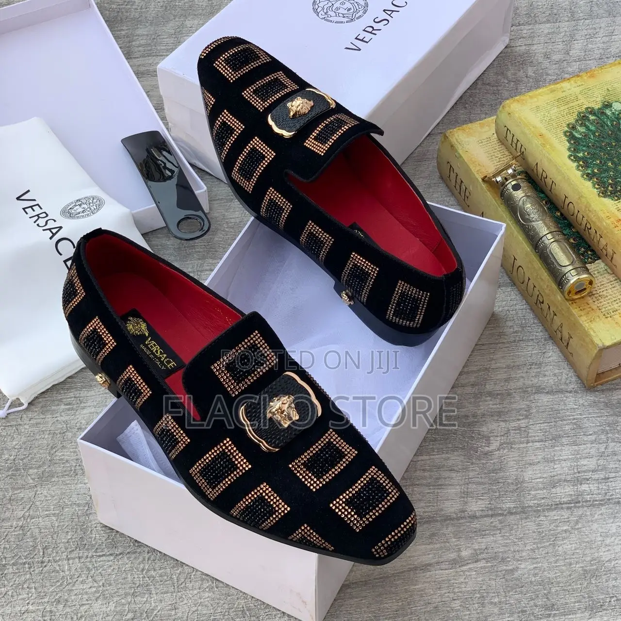 Original Versace Loafers Shoes