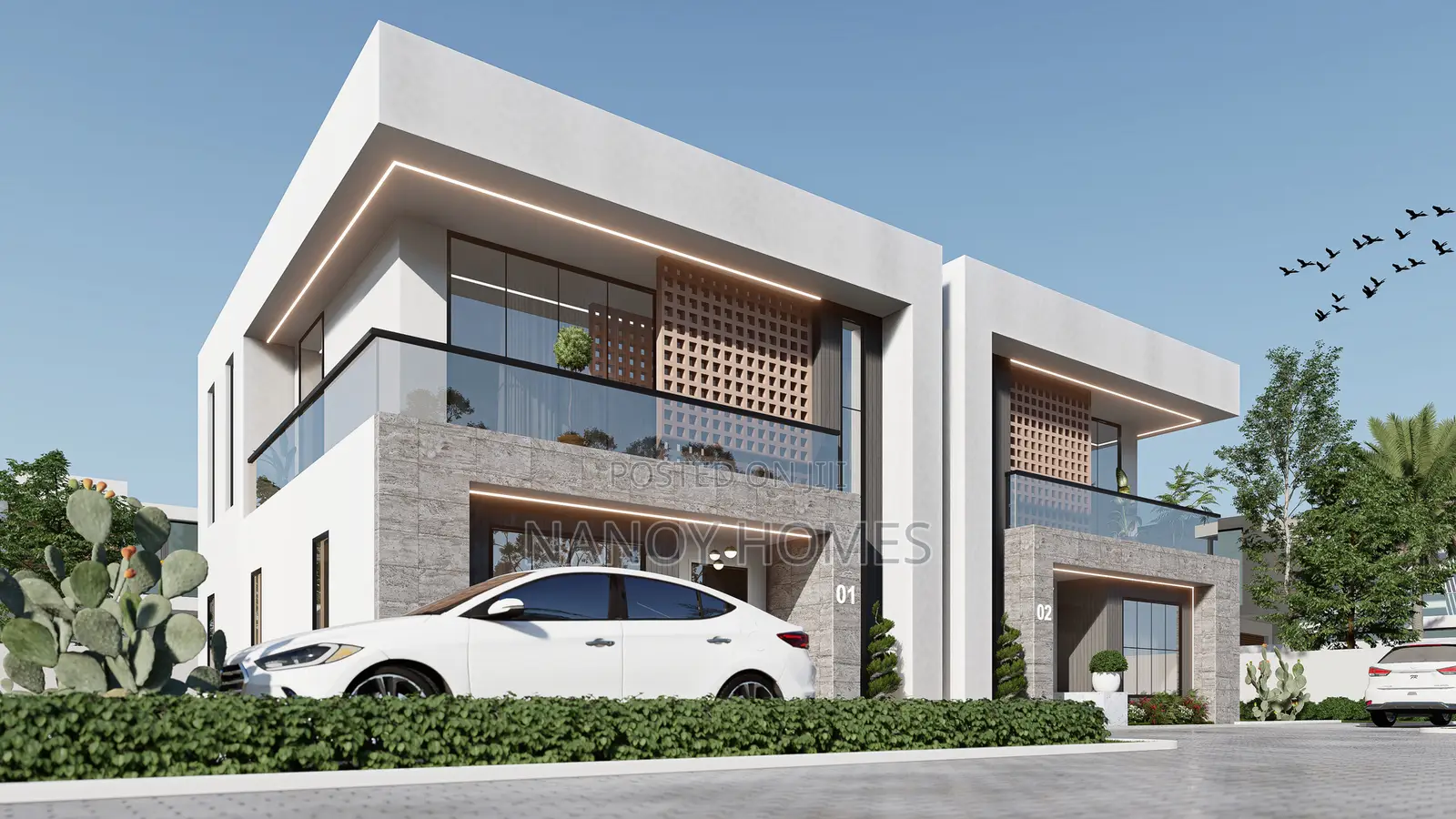 250sqm Plot for 4 Bedroom Semi-Detached Duplex – Oakwood Park, Hutu