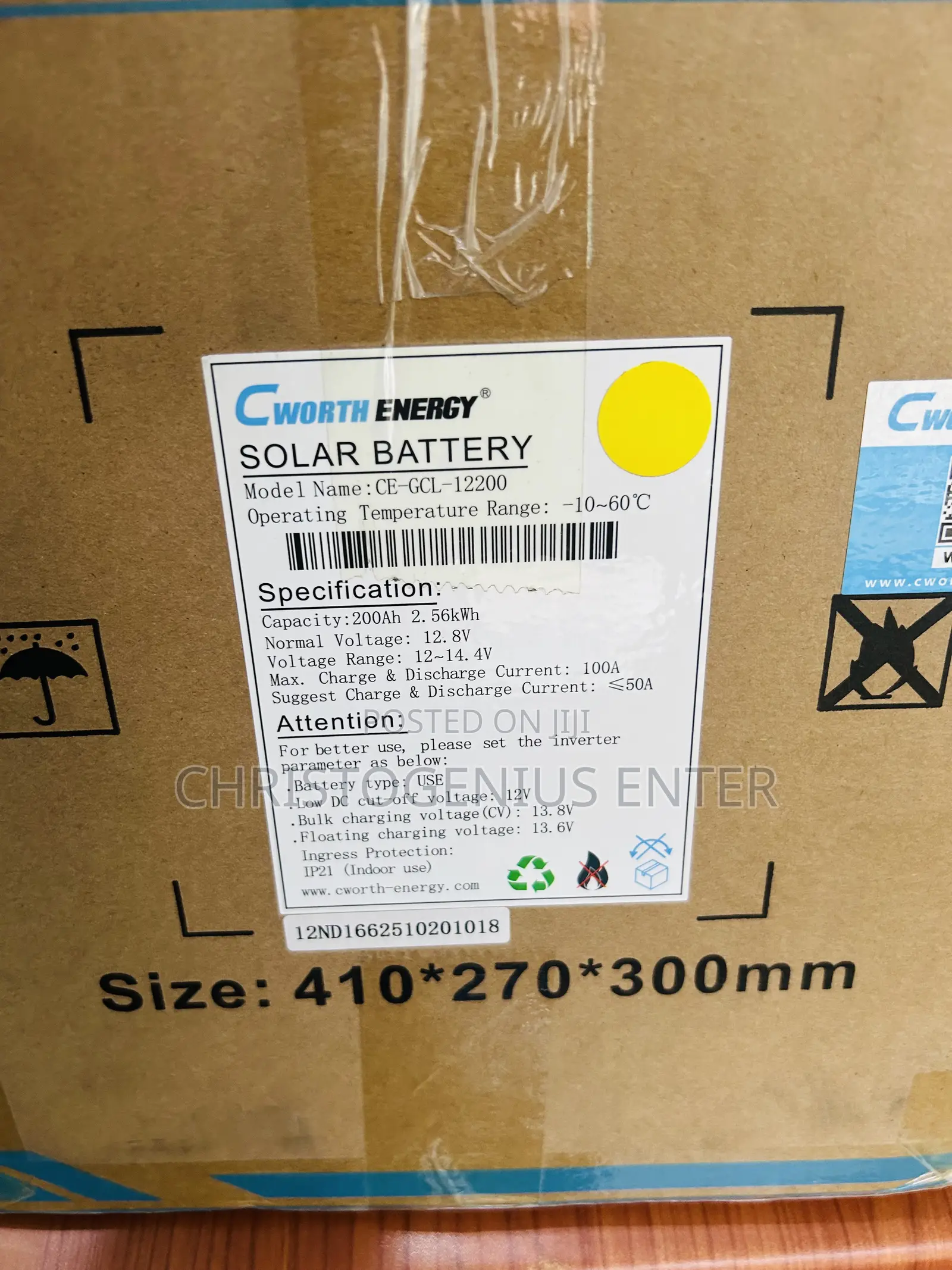 1.8kwh Lithium Batteries 100a Cworth 12v