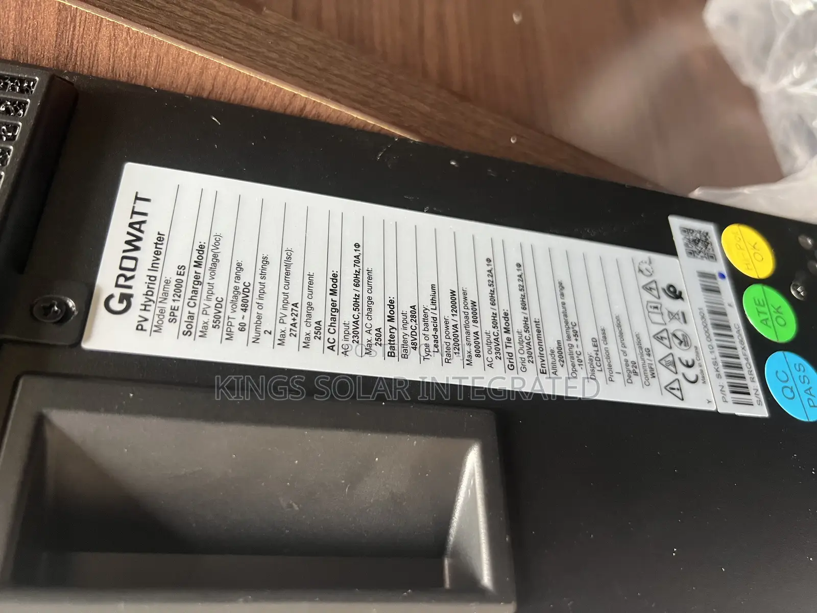 Growatt Hybrid Inverter 12000es