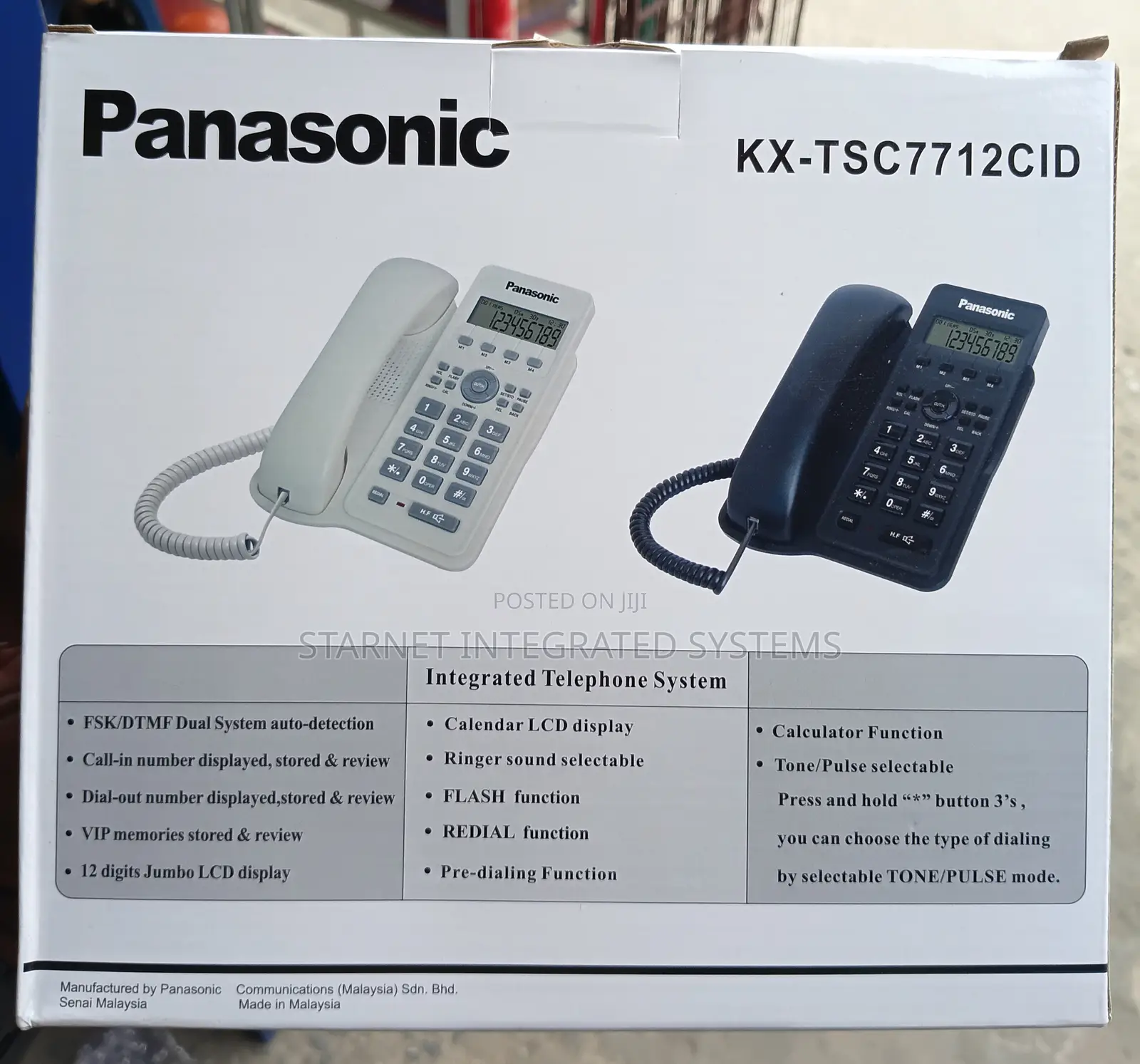 Panasonic Display Intercom Handset Kx-Tsc7712cid