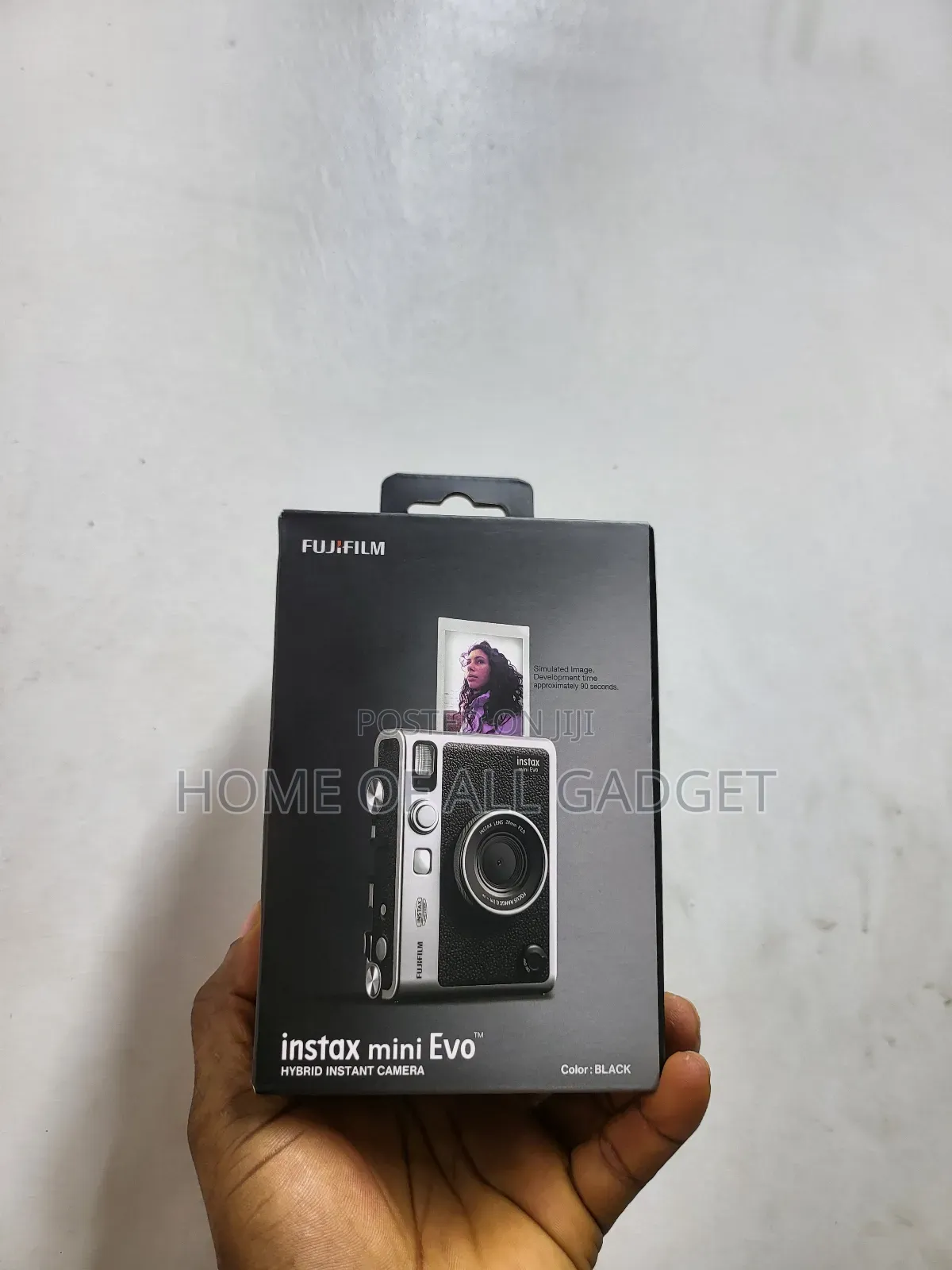 Instax Mini Evo Hybrid Black Instant Camera Bundle With 2x Mini