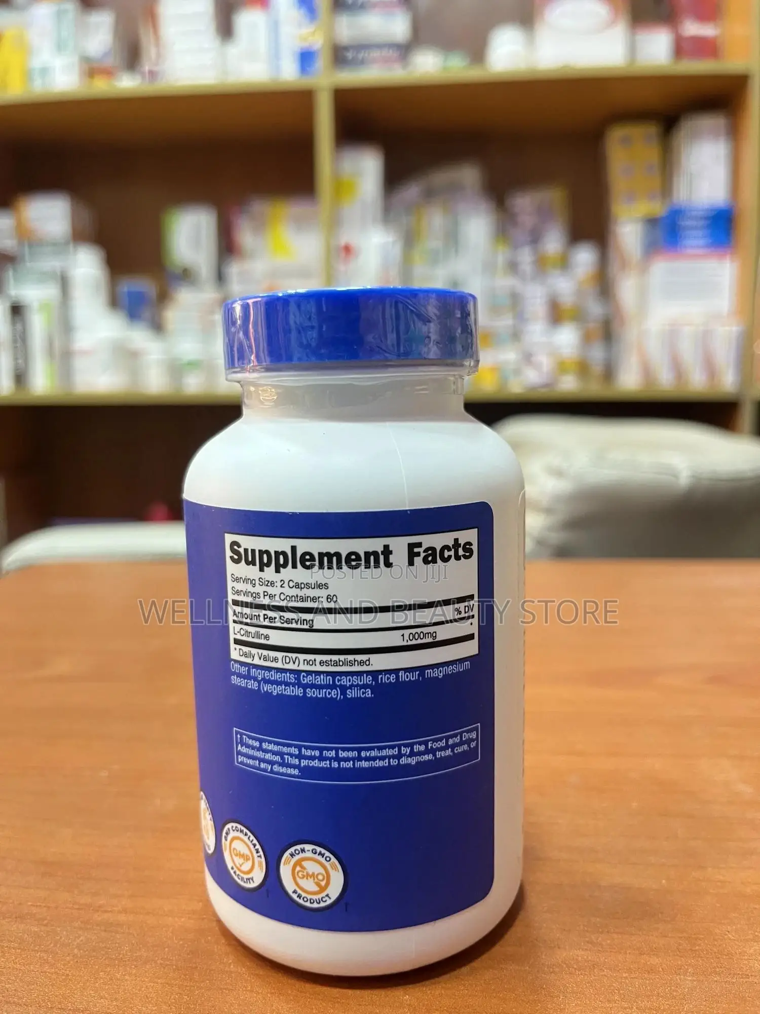 L - Citrilline 1000mg by 120 Capsules