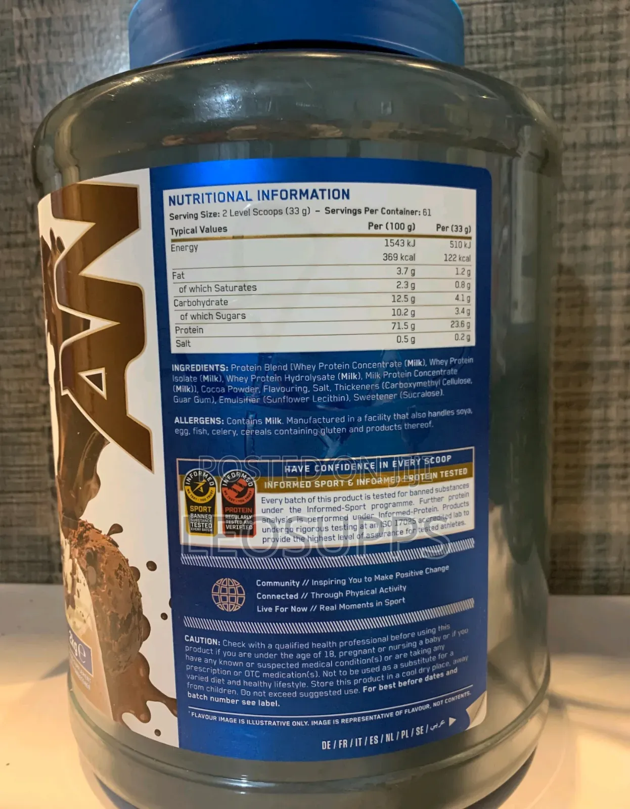 Applied Nutrition Whey Protein 2kg (61 Servings)
