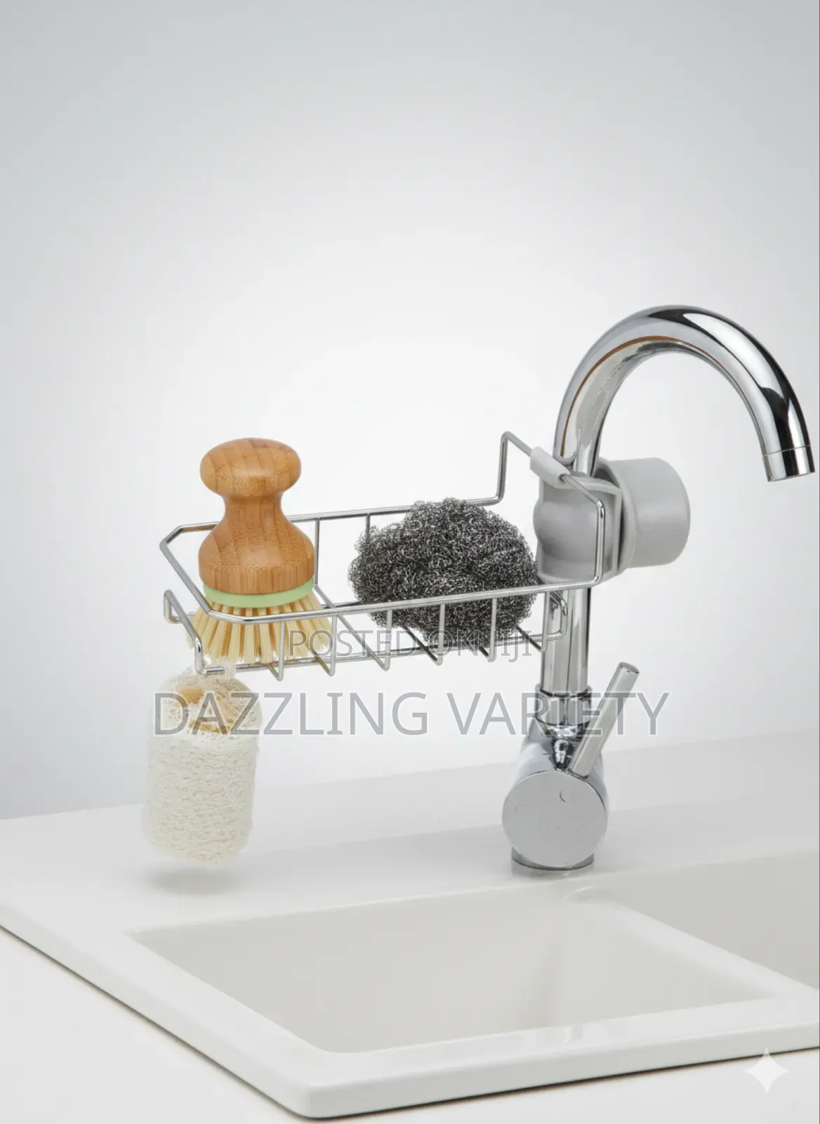 Stainless Steel Faucet/Sink Storage Shelf
