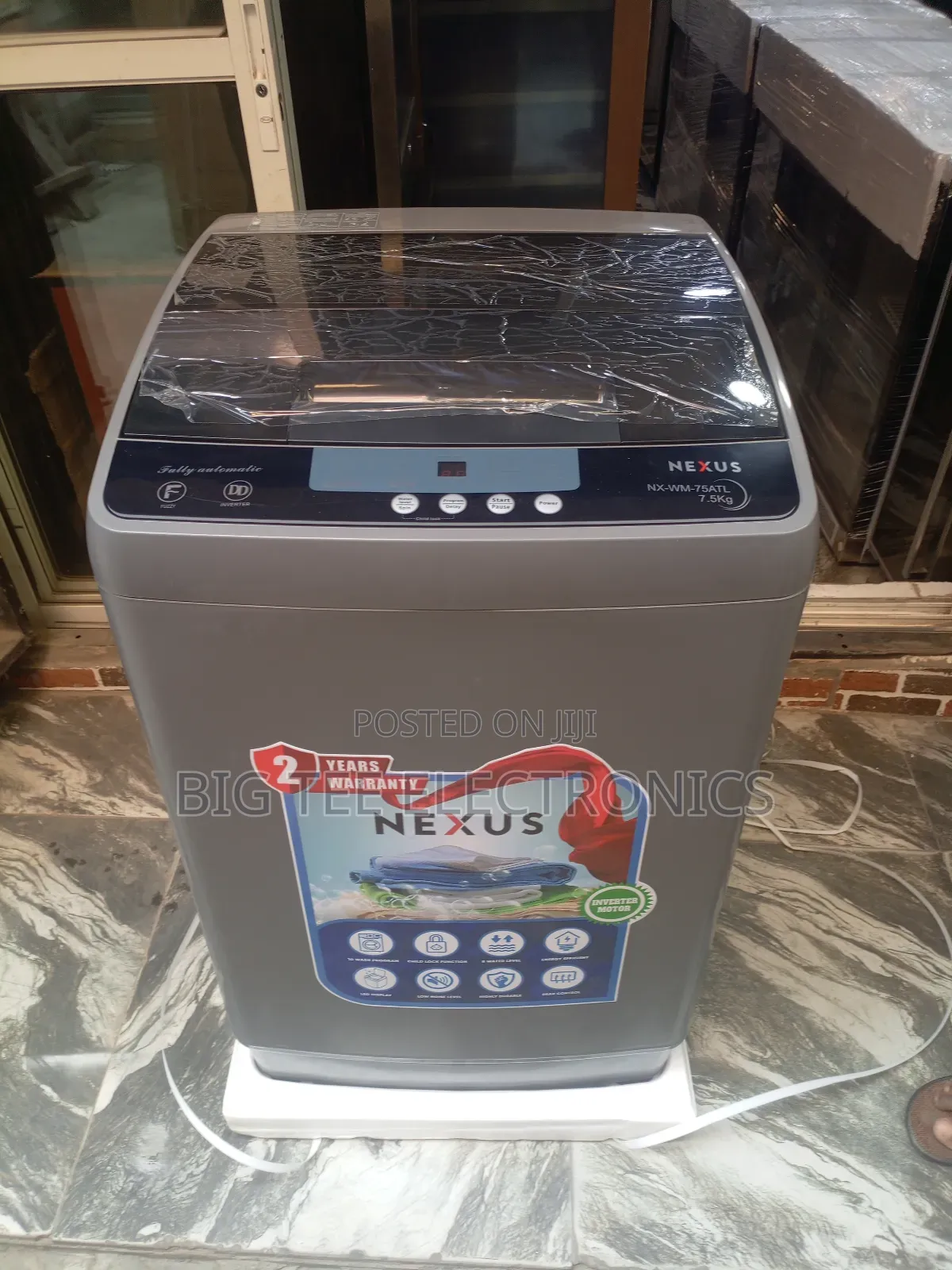 Nexus Automatic Topload Washing Machine 7.5kg