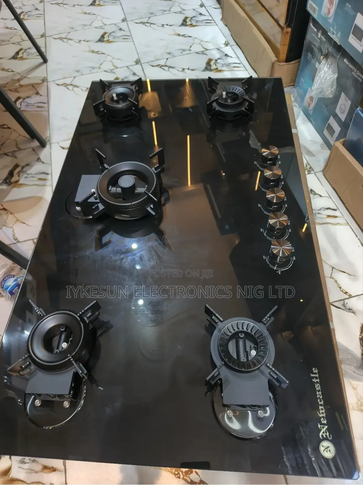 Original Newcastle Built-in 90cm Premium Flips Up 5 Burners Gas Cooker
