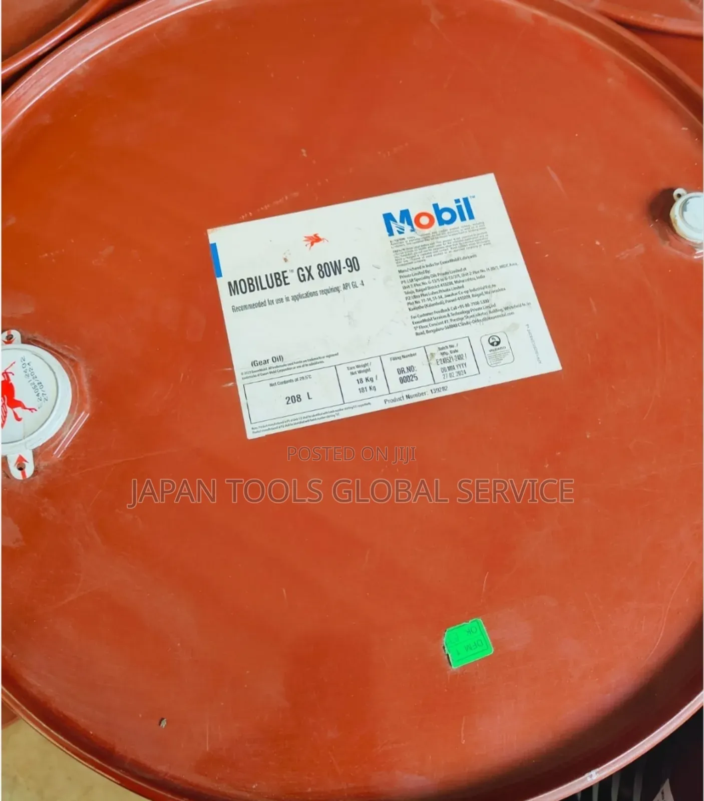 Mobilube Gx 80w-90 (208liter)