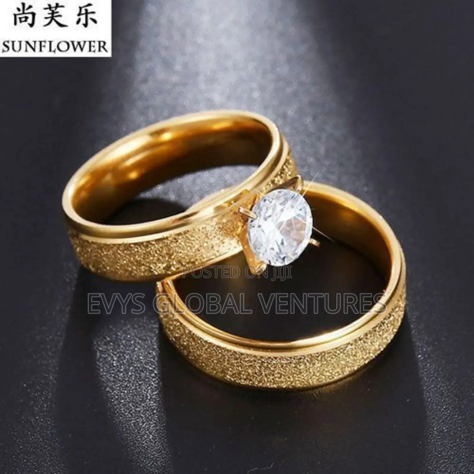 2 PCS Stainless Steel Wedding Rings