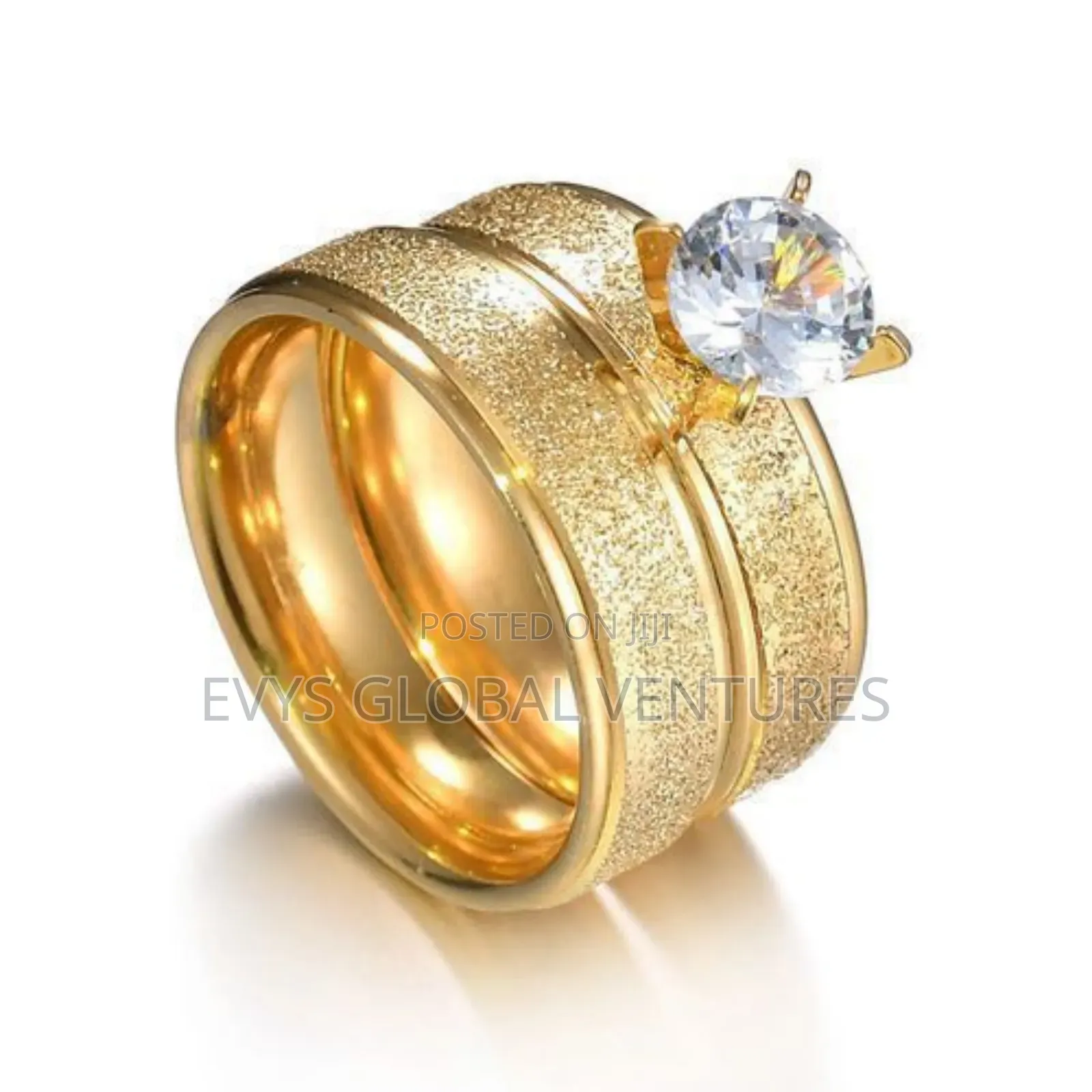 2 PCS Stainless Steel Wedding Rings