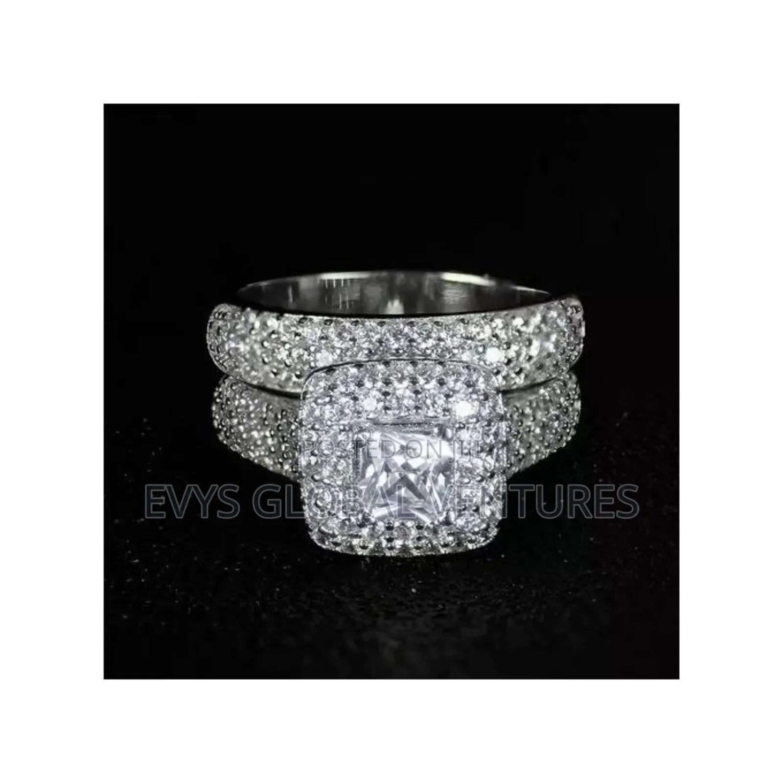 Wedding Rings Set for Women - Silver