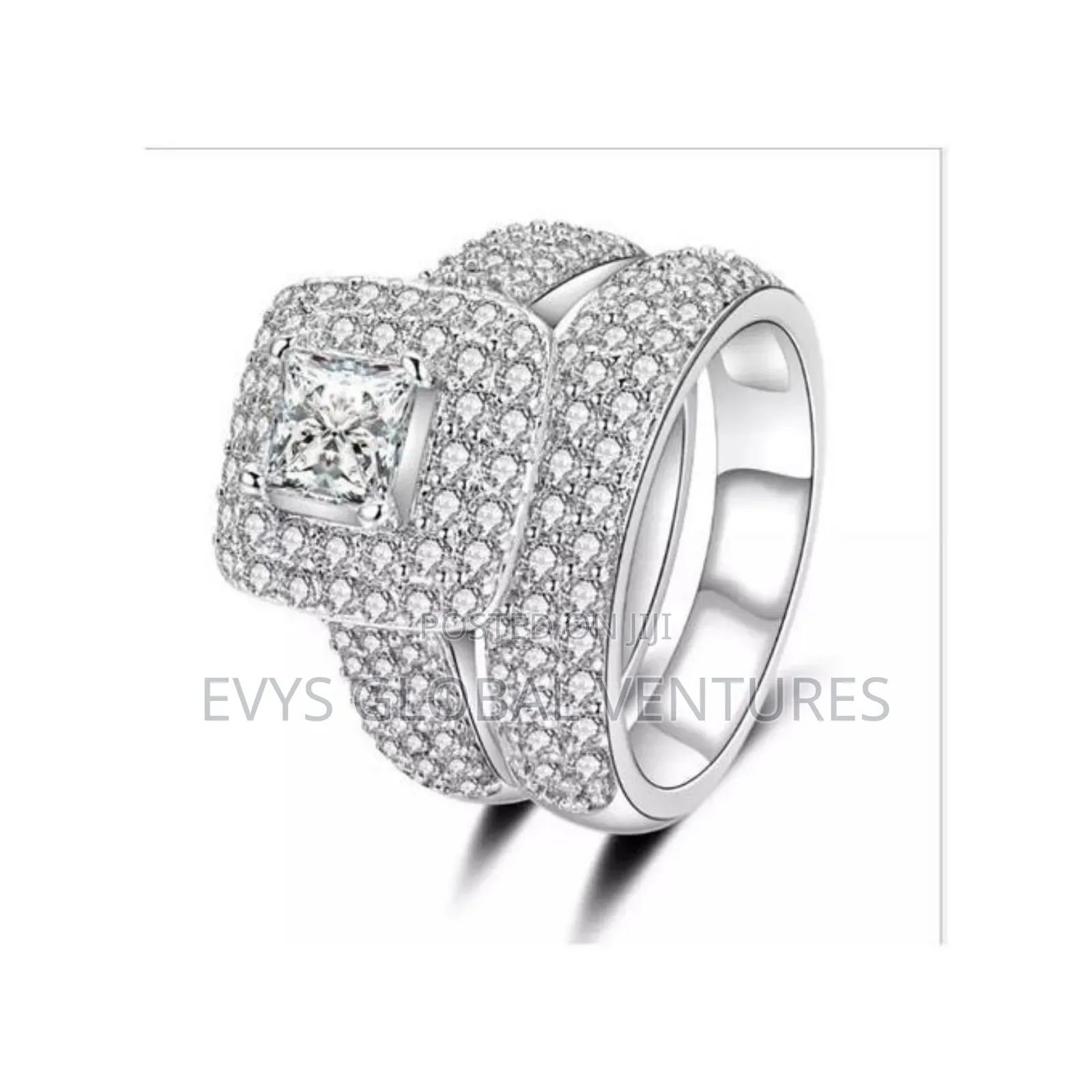 Wedding Rings Set for Women - Silver