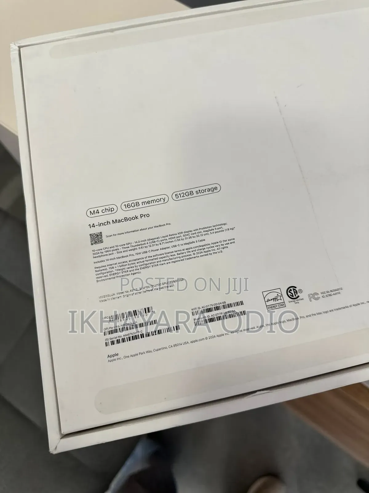 Laptop Apple MacBook Pro 2024 M4 14-inch 16GB Apple M4 Pro SSD 512GB