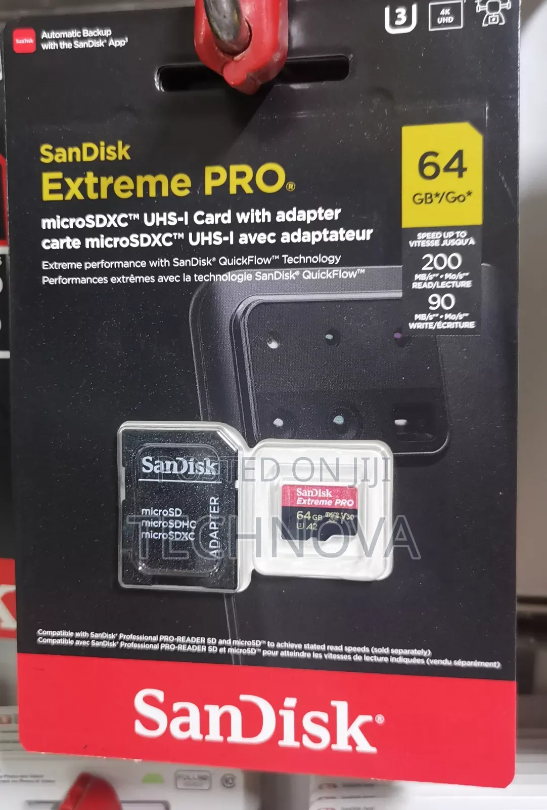 64gb Extreme Pro Microsdxc Uhs-I Card (With Adapter)