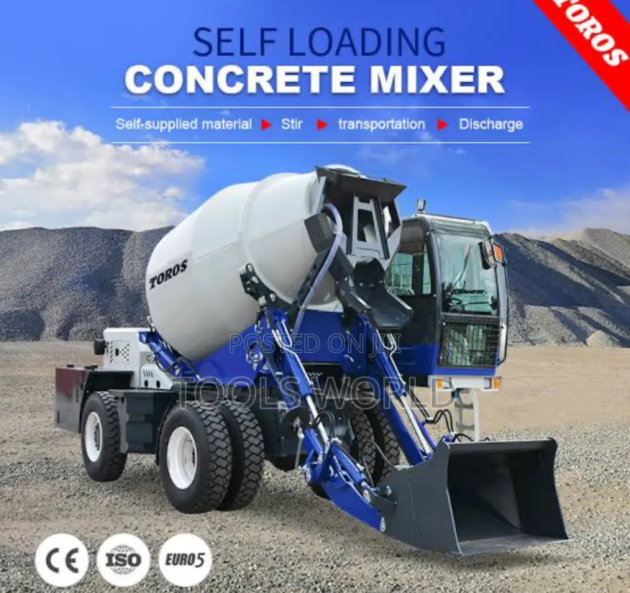 Powerful 4m3 Self-Loading Concrete Mixer Truck– Efficient and Reliable