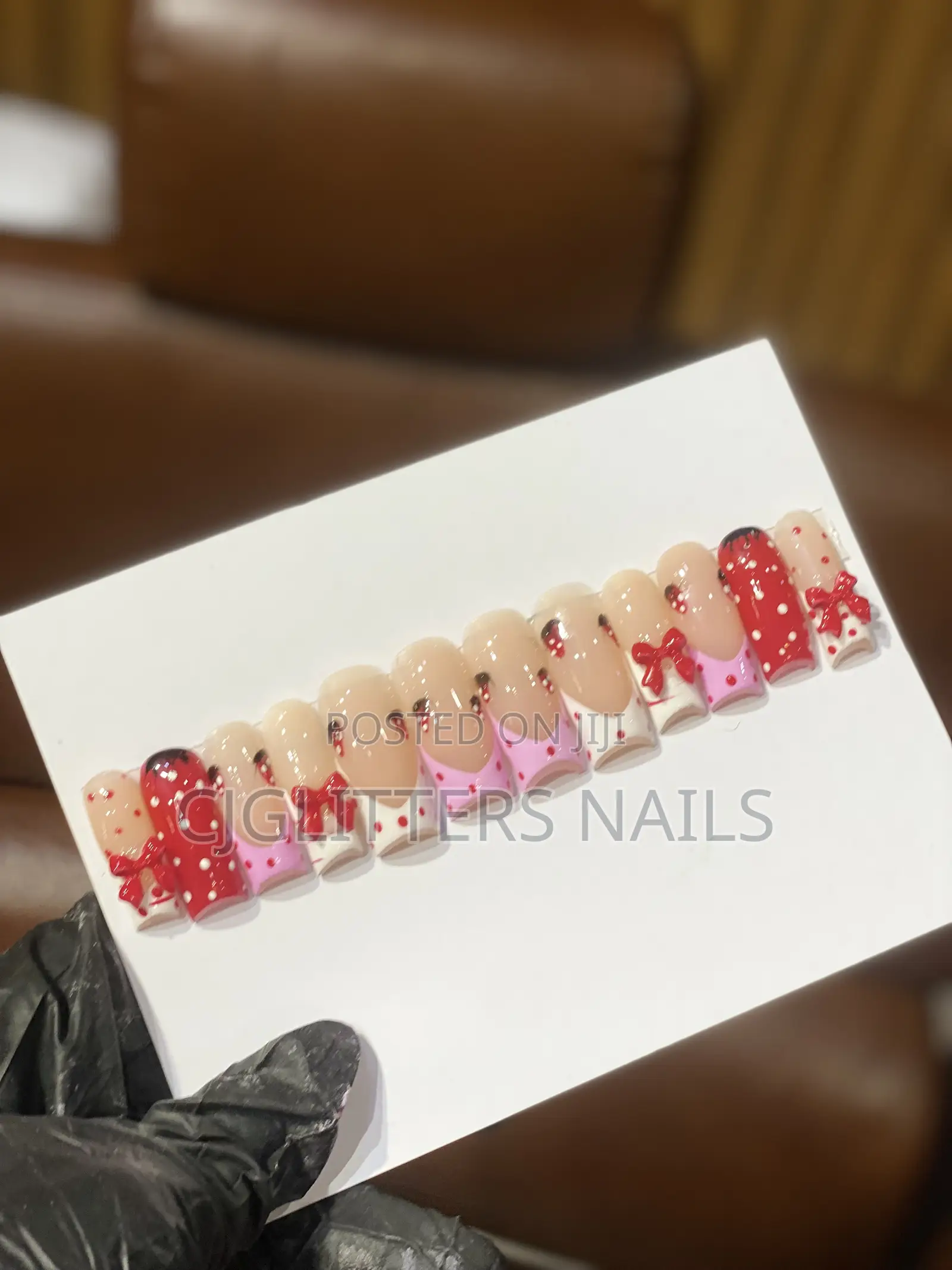 Custom Acrylic Press-on Nails in Abuja