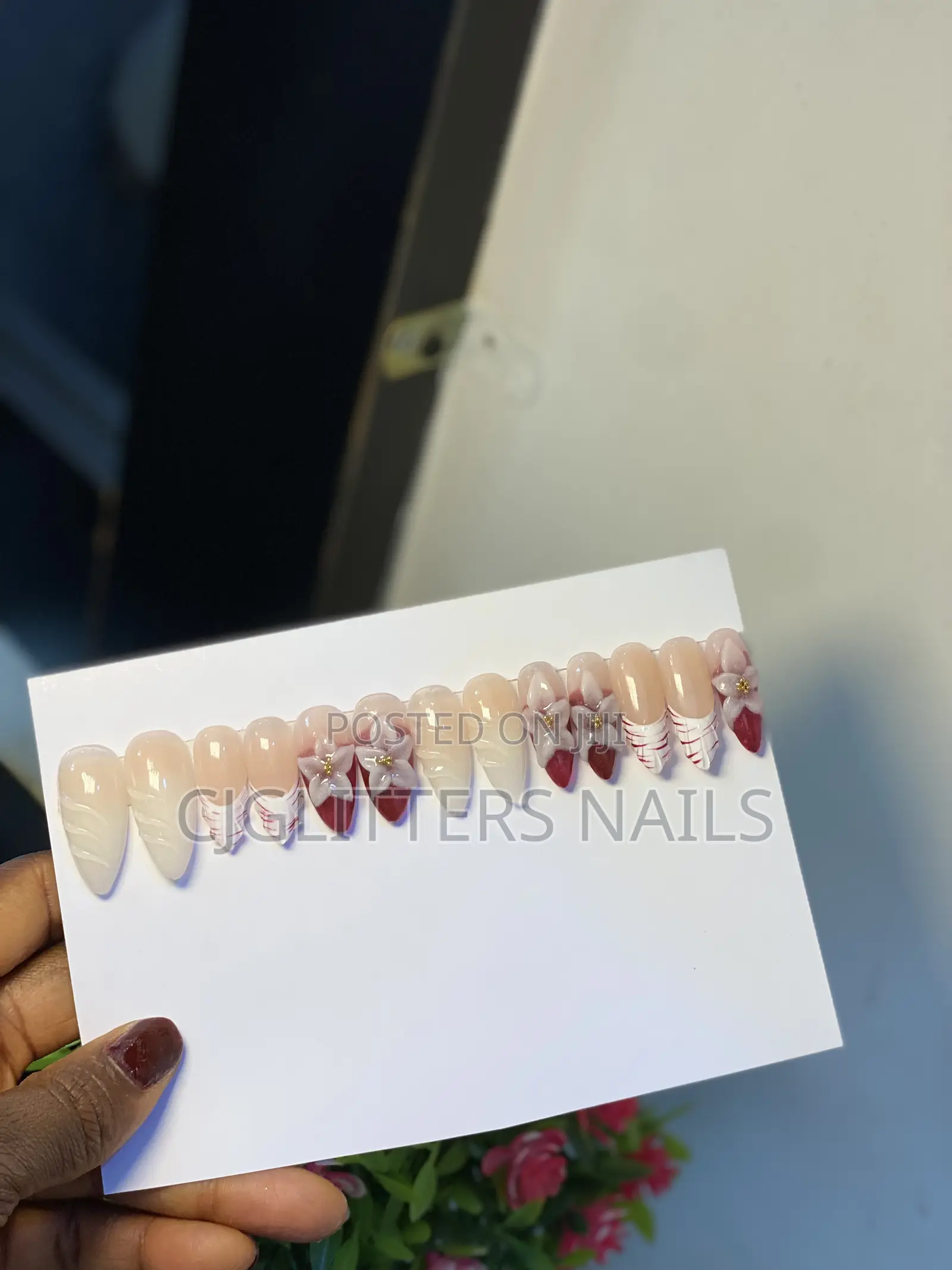Custom Acrylic Press-on Nails in Abuja