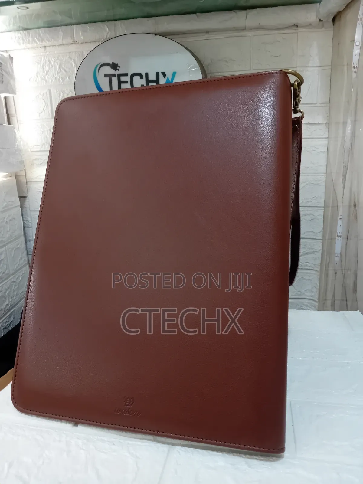 A4 Portfolio With Zipper- Leather Pu Padfolio With Detachable Binder