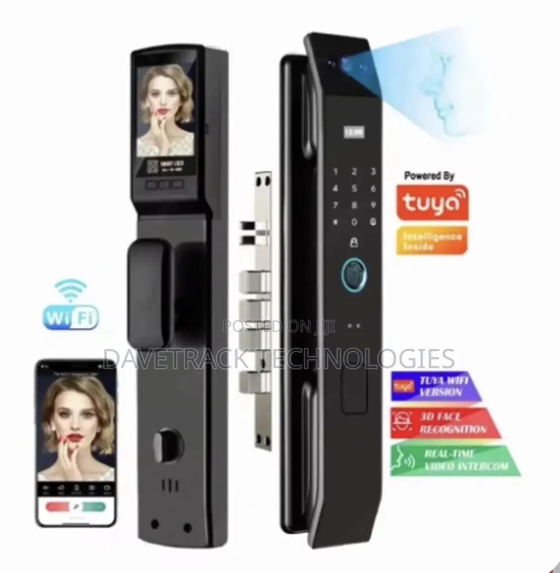 3d Face Recognition Wi-fi Smart Door Lock With Fingerprint Password