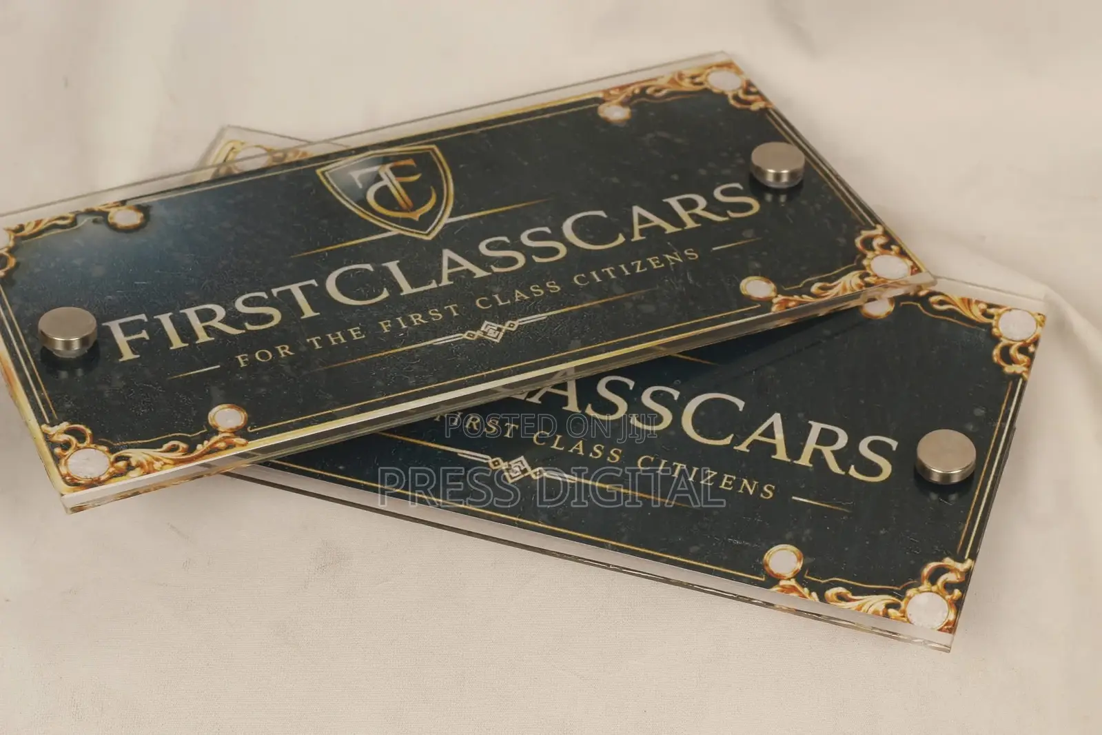 Acrylic Plate Number