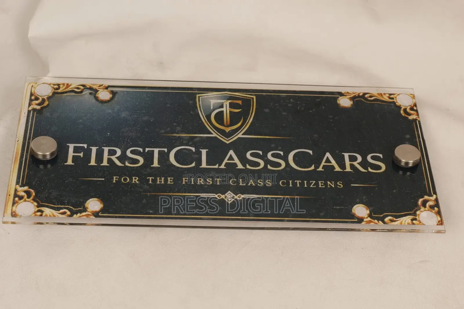 Acrylic Plate Number