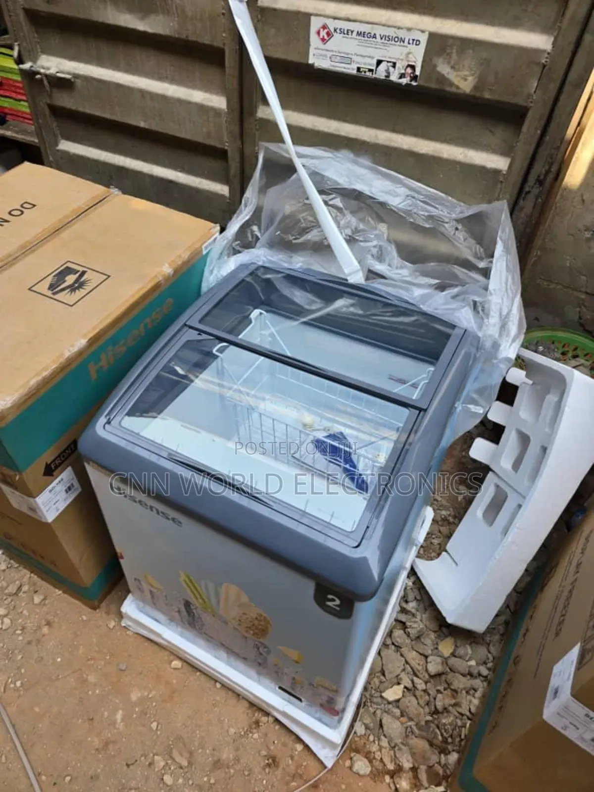 High Quality Hisense 150l Ice Cream Showcase Chiller for Business