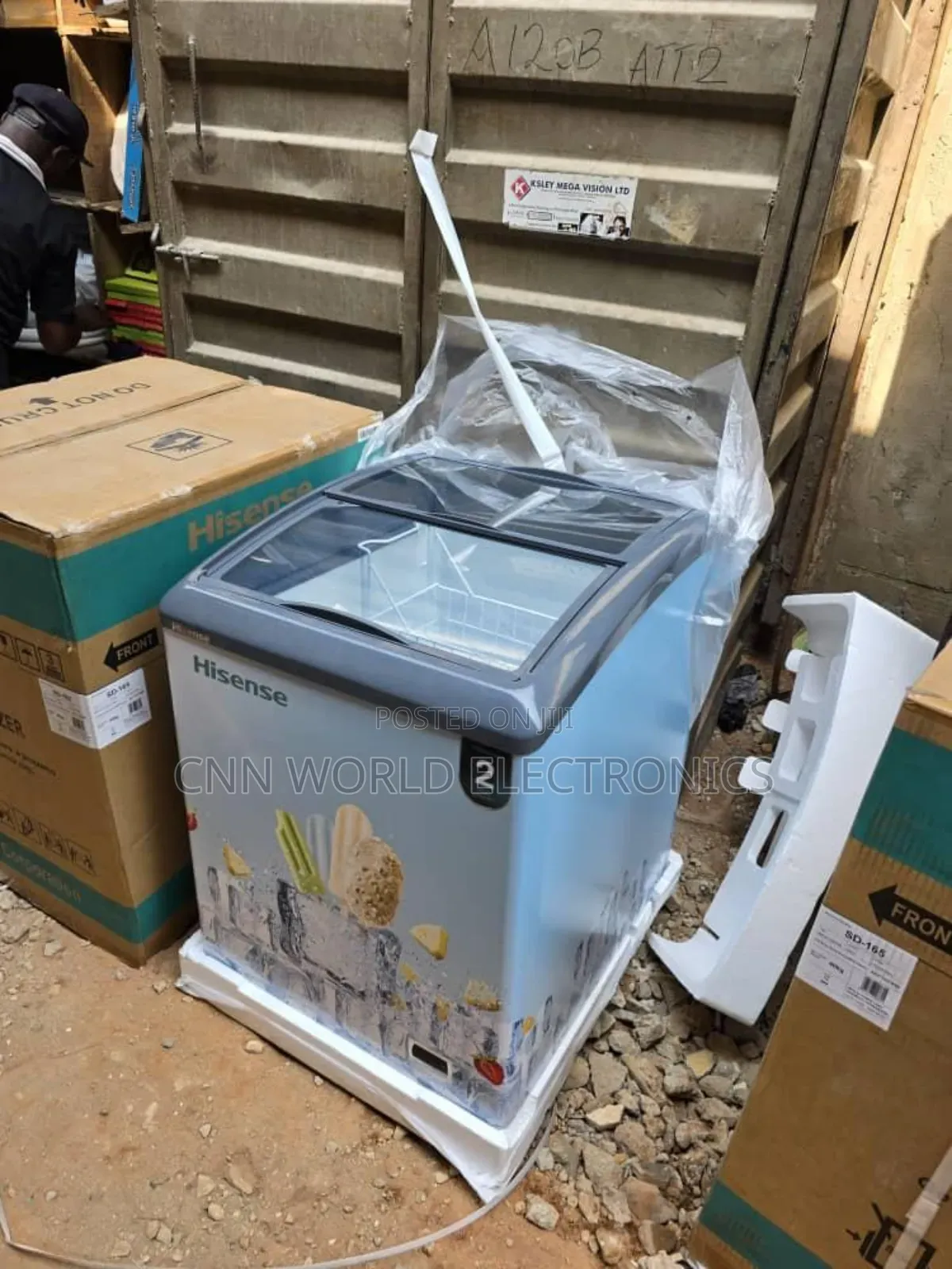 High Quality Hisense 150l Ice Cream Showcase Chiller for Business