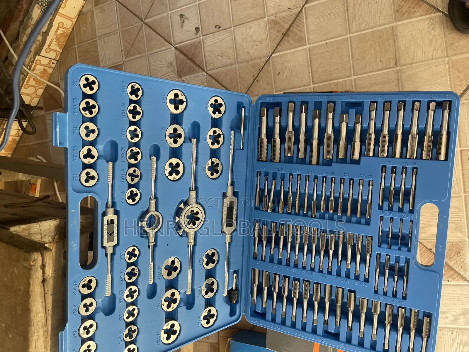 110pcs Complete Tap Dies Drill Set