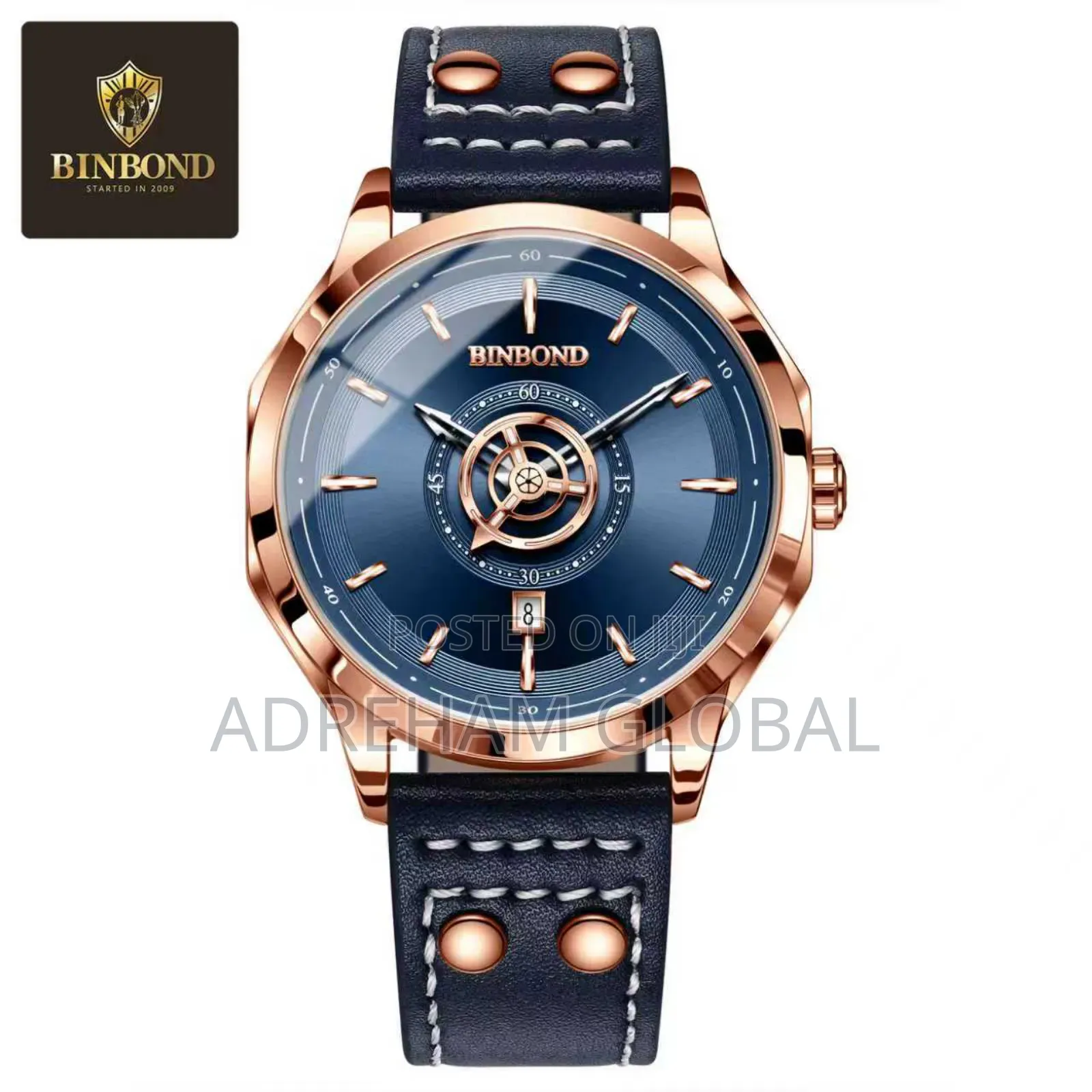 Quality Leather Binbond Watch With Box