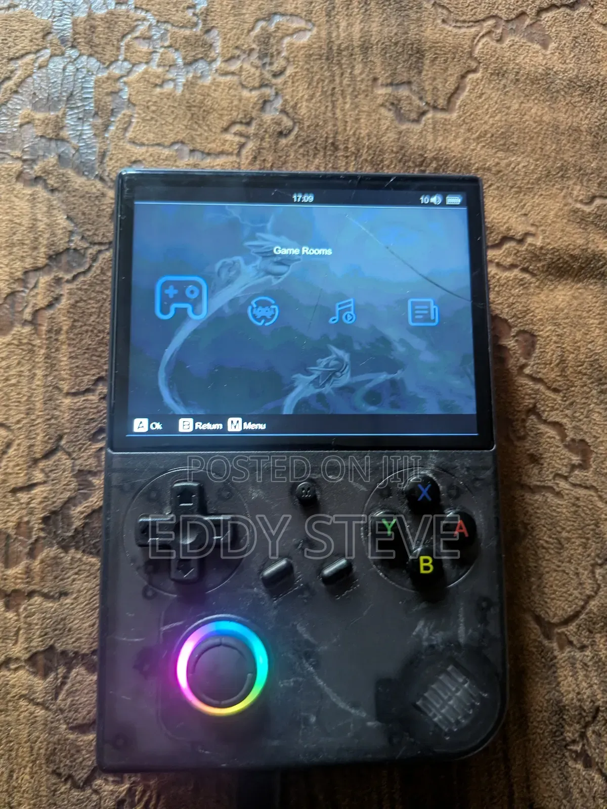 London Used Anbernic Rg 40xxv With a Crack Screen Cover