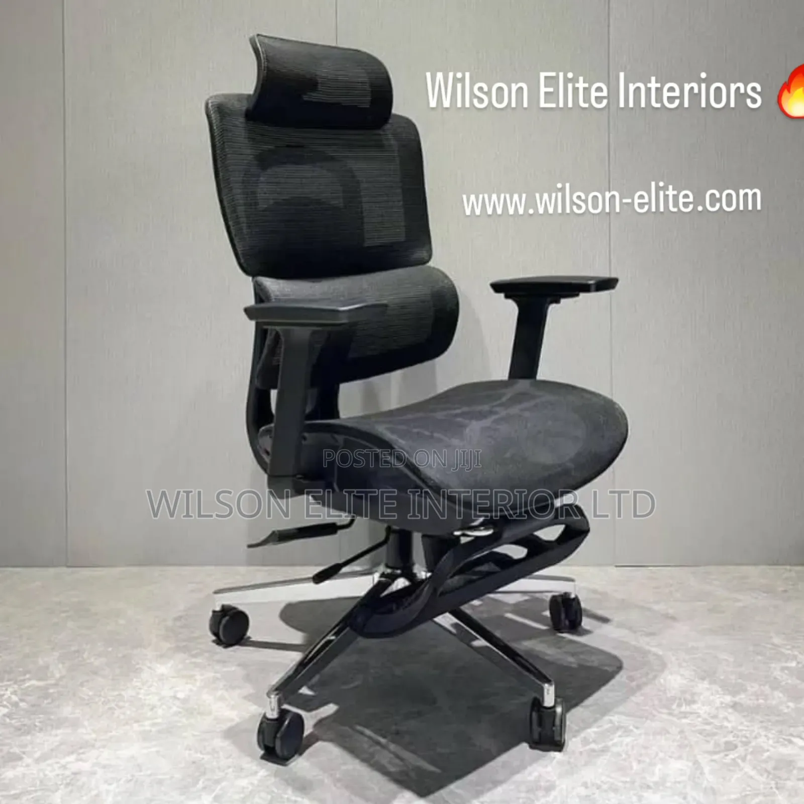 Ergonomic Executive Office Chair With Footrest