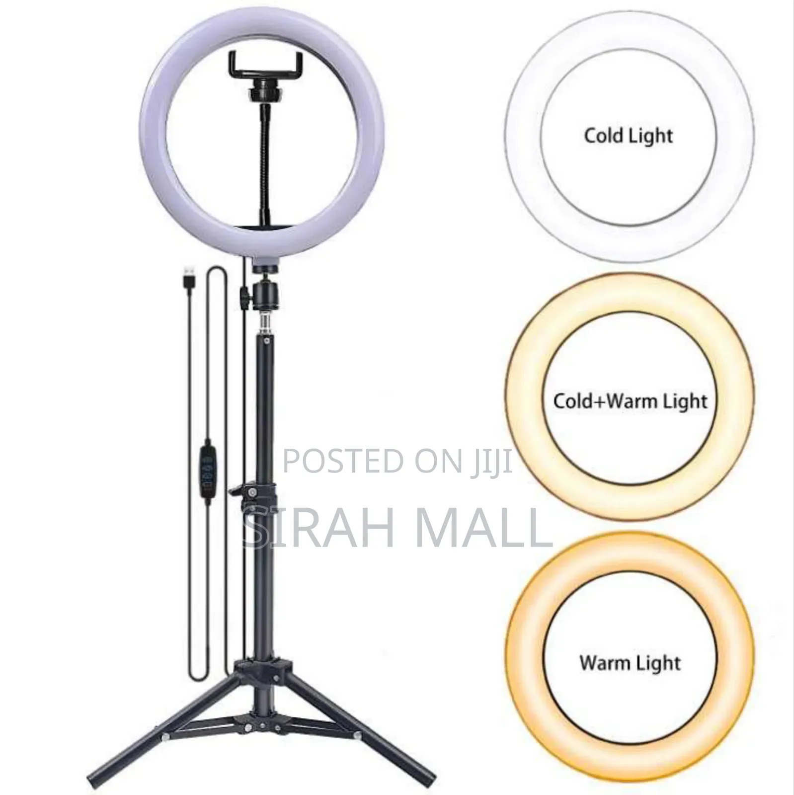 Led Lighting 10 Inches Automatic Ringlight With Stand Phone Holder