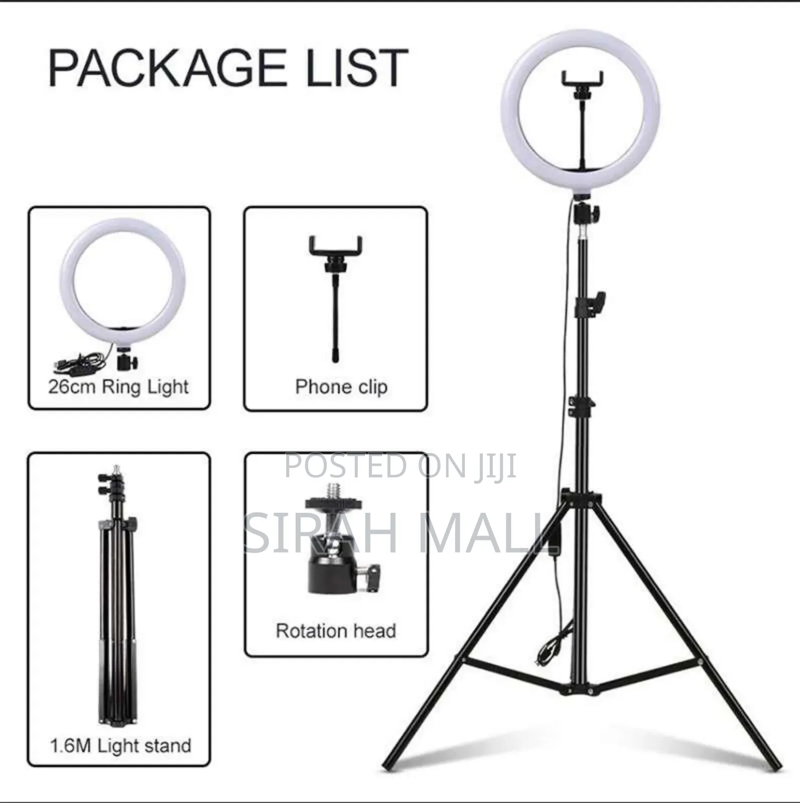 Led Lighting 10 Inches Automatic Ringlight With Stand Phone Holder