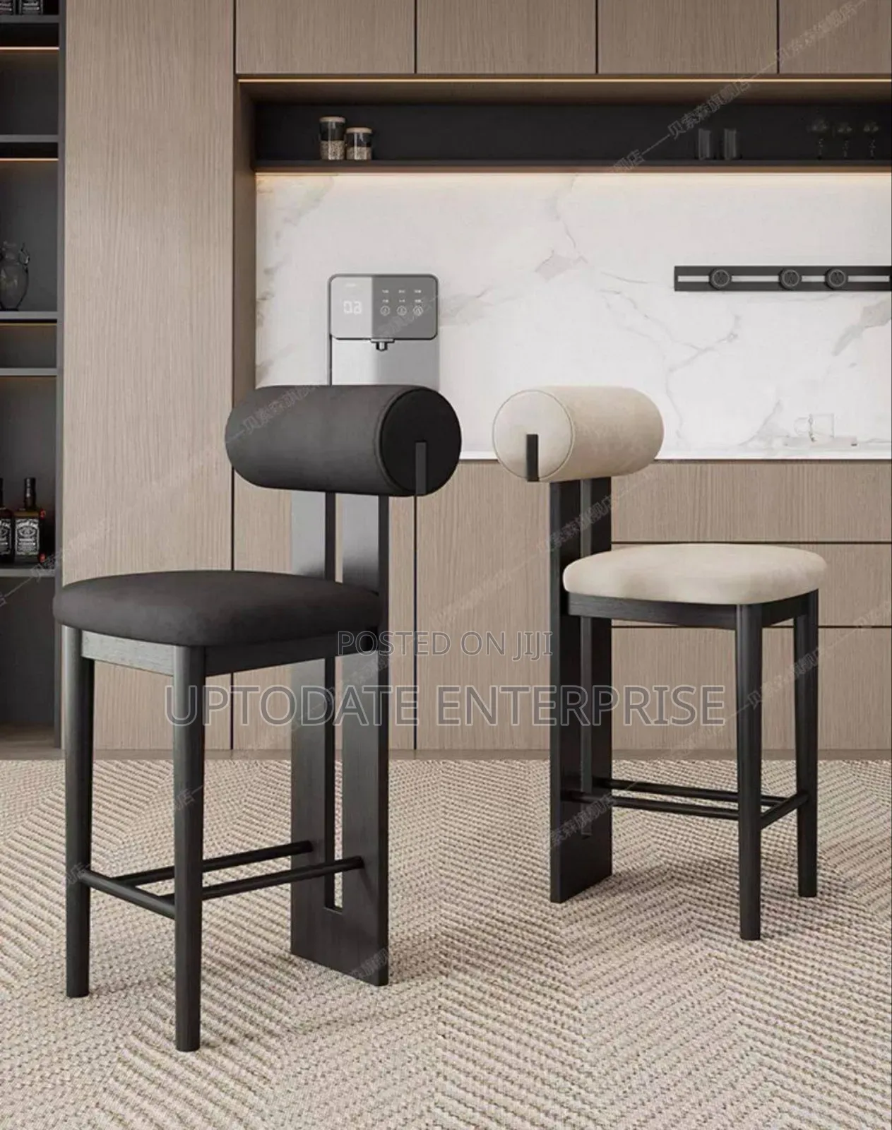 Back Rest Wooden Bar Stool