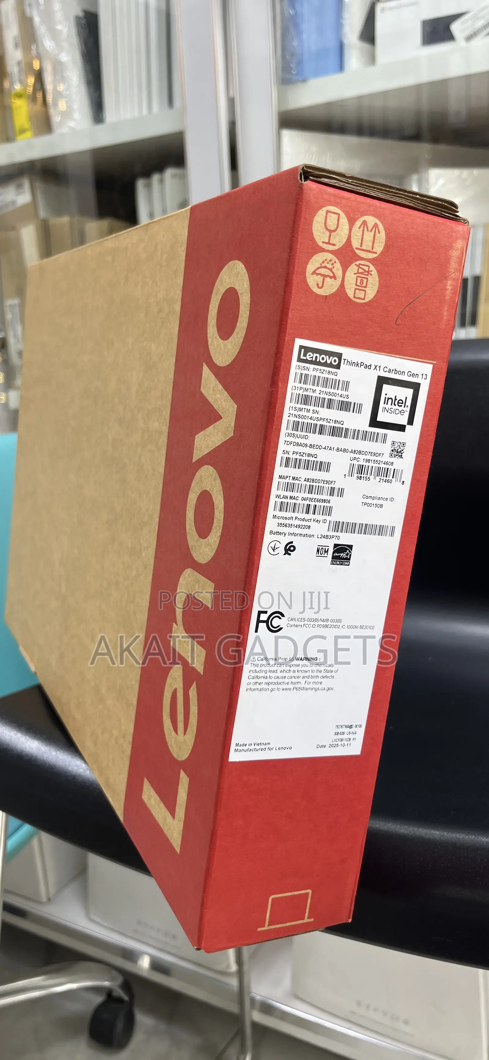 New Laptop Lenovo ThinkPad X1 Carbon 32GB Intel Core Ultra 7 SSD 512GB