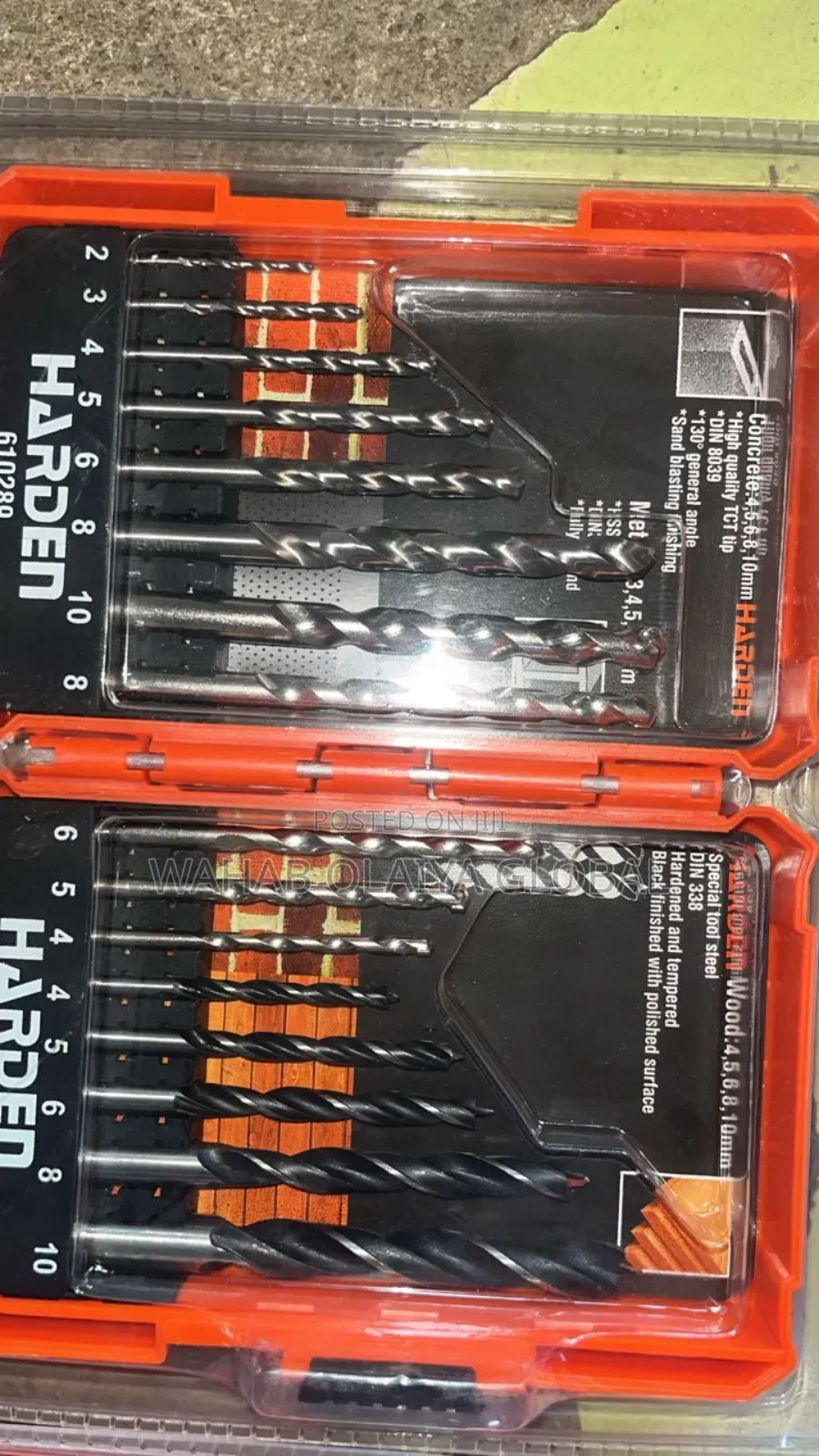 Harden 16-Piece Mixed Drill Bit Set for Metal Wood Masonry